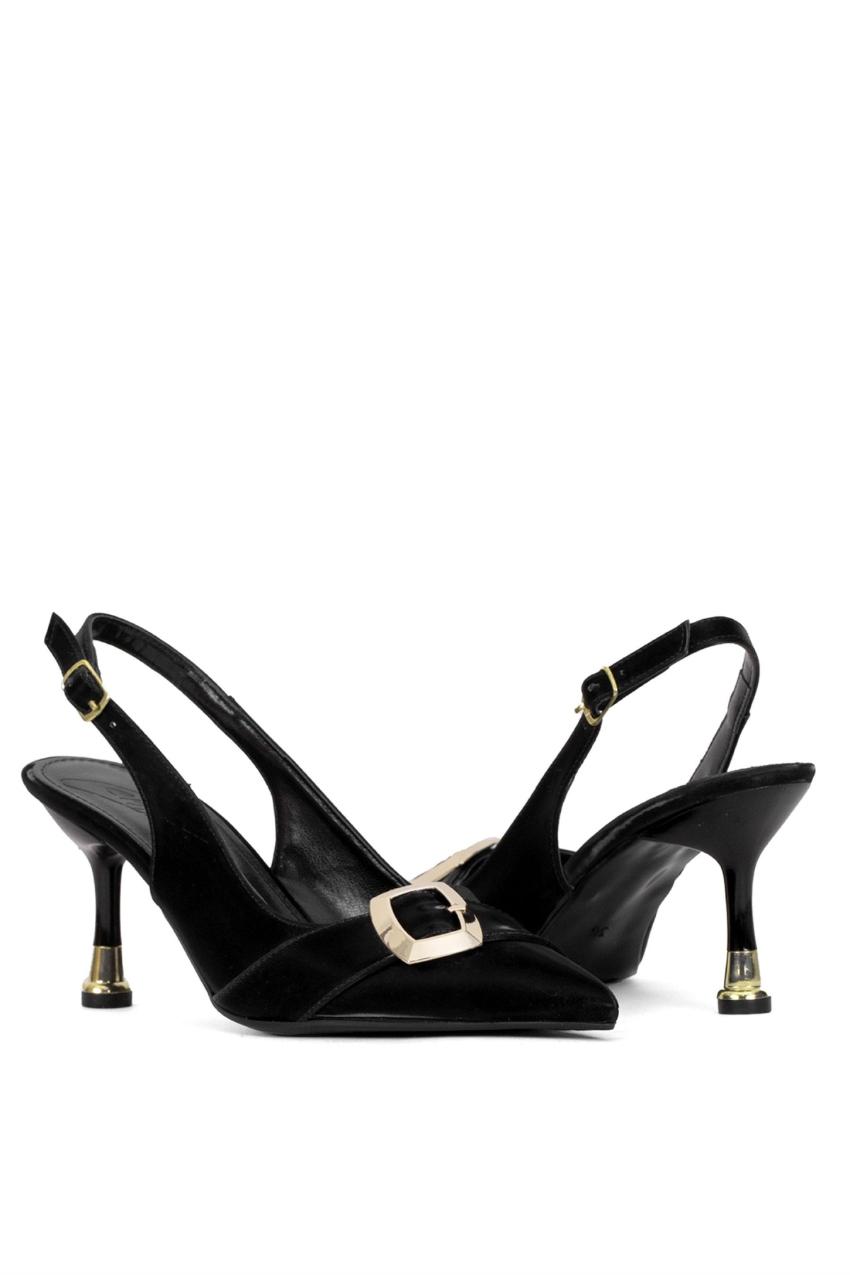 Elit CMR231T Kadın Klasik Topuklu Ayakkabı Siyah - Görsel 6