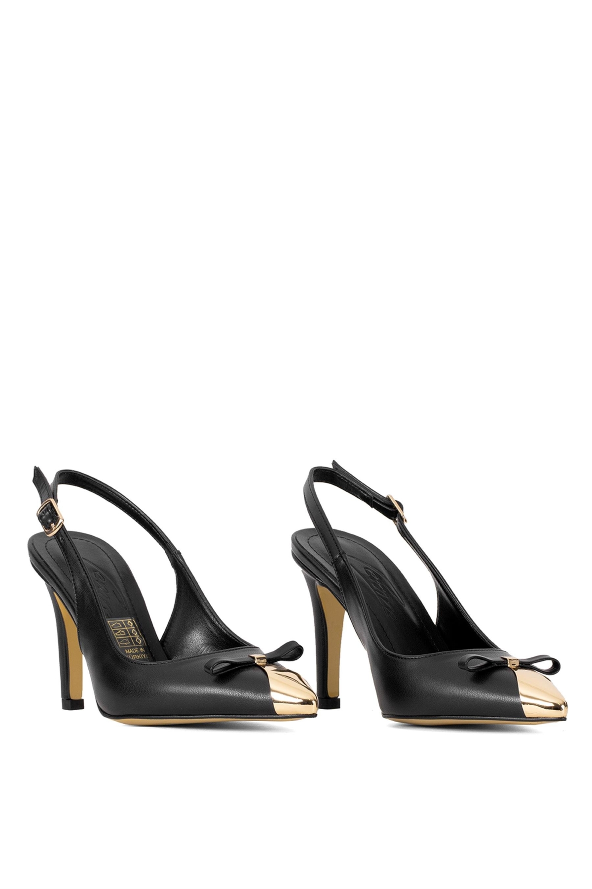 Elit CMR25882C Kadın Klasik Topuklu Ayakkabı Siyah - Görsel 5
