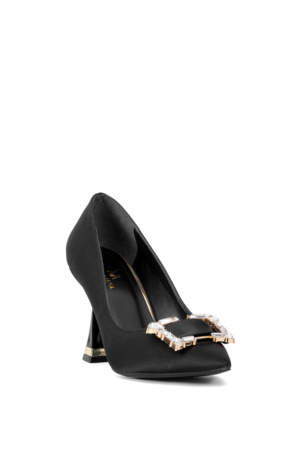 Elit Brk326S Kadın Tokalı Klasik Topuklu Ayakkabı Siyah - Görsel 3