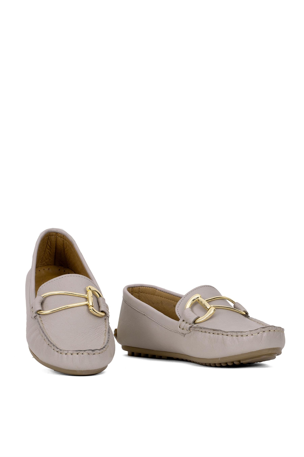 Elit BrkE-25C Kadın Hakiki Deri Rahat Ayakkabı Bej - Görsel 5