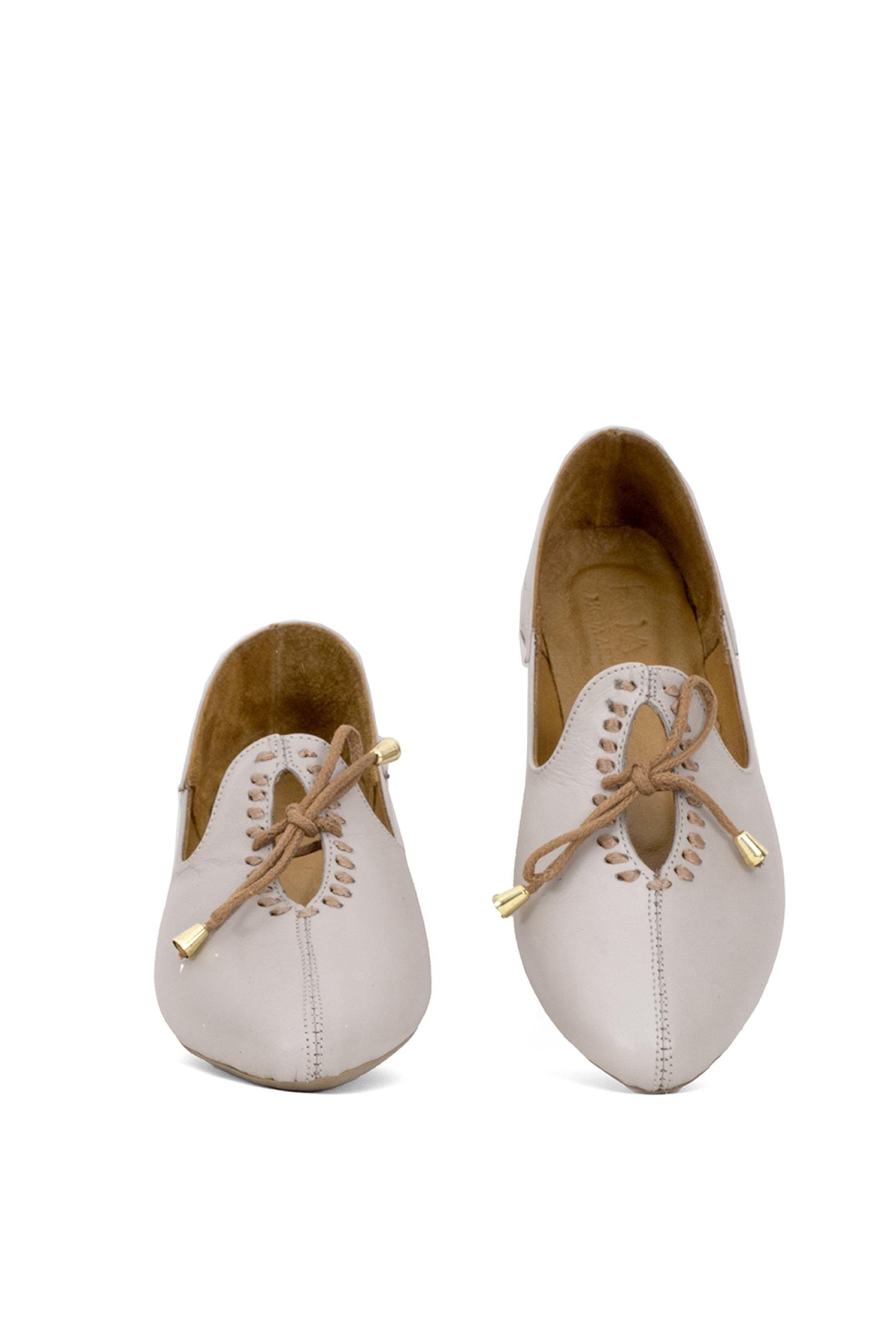 Elit Brk300C Kadın Deri Rahat Ayakkabı Bej - Görsel 5