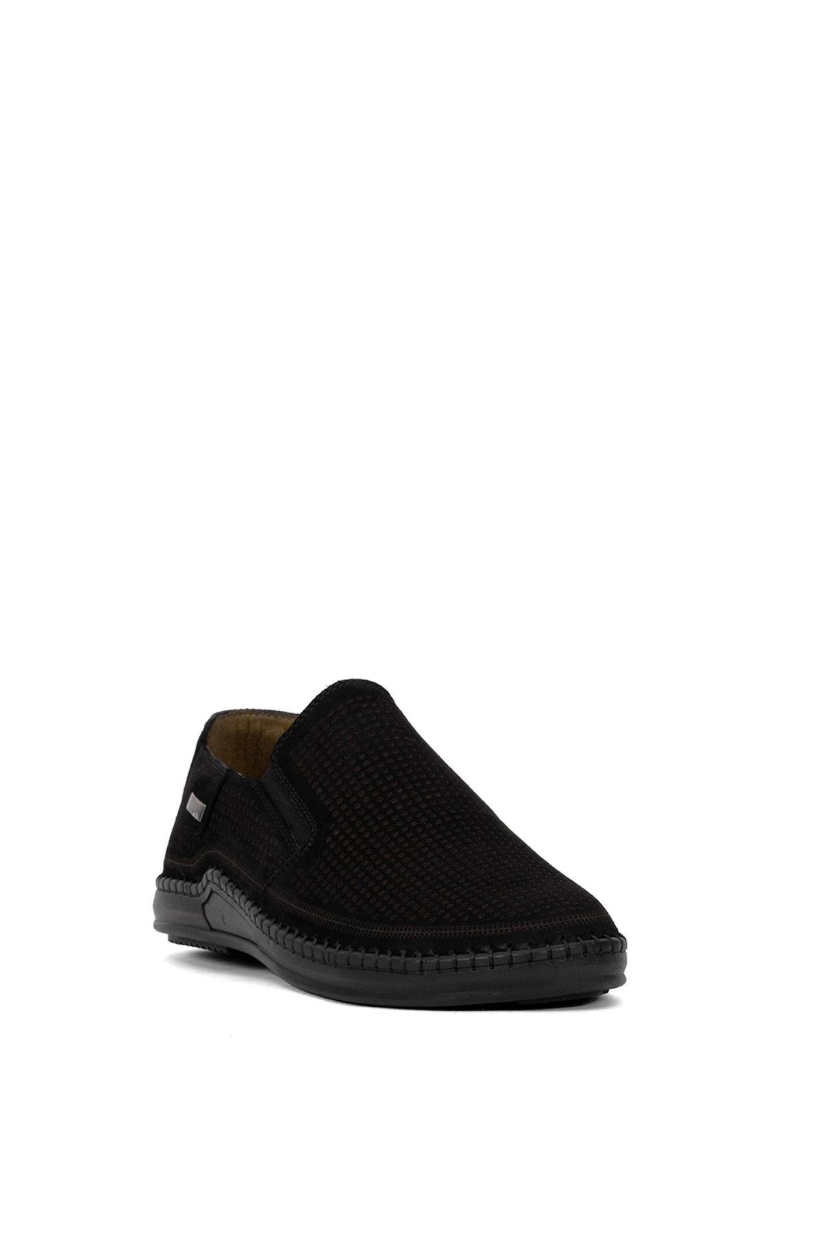 Elit GMZ803N Erkek Hakiki Deri Ortopedik Rahat Ayakkabı Siyah - Görsel 3