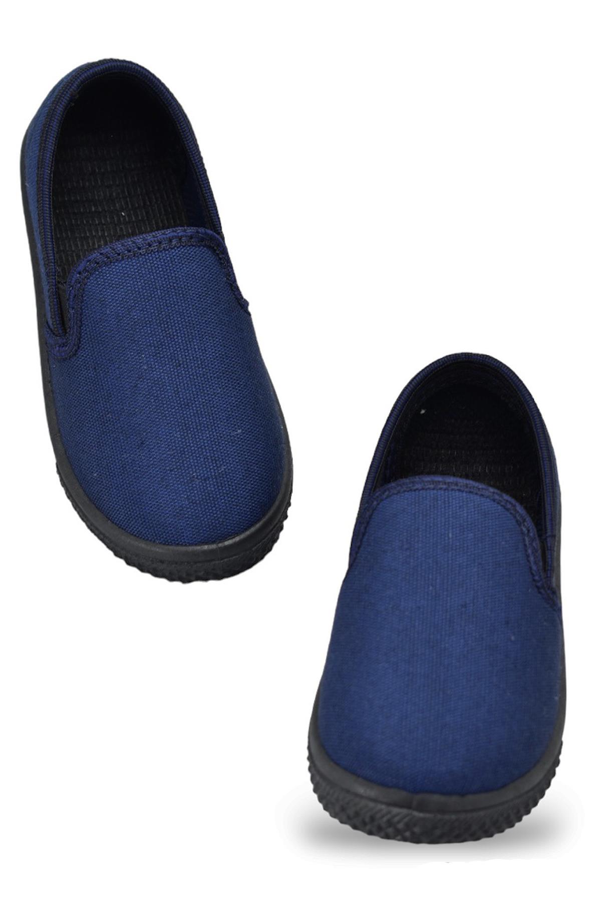 002 Çocuk Keten Bez Ayakkabı Beyaz Renk Keten Ayakkabı Spor - Görsel 2