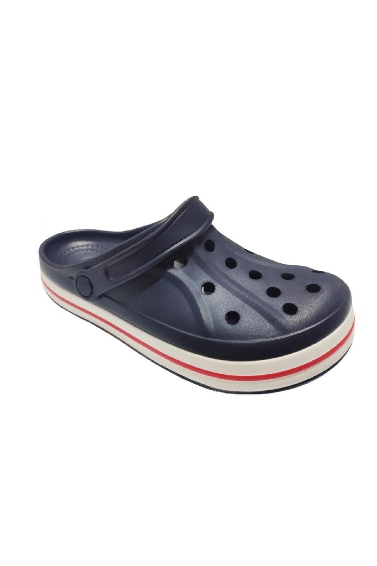 E800-3-25 Anatomik Sabo Terlik Lacivert Beyaz Kırmızı 36-40 - Görsel 2