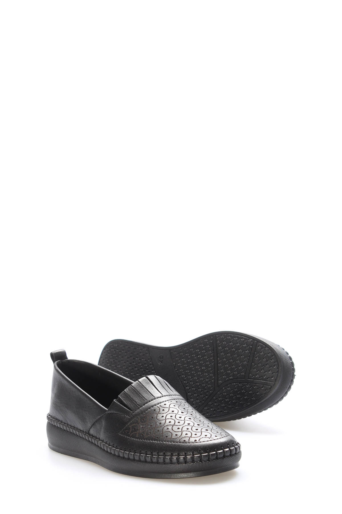 Hakiki Deri Kadın Casual Ayakkabı 164ZA2024 - Görsel 4