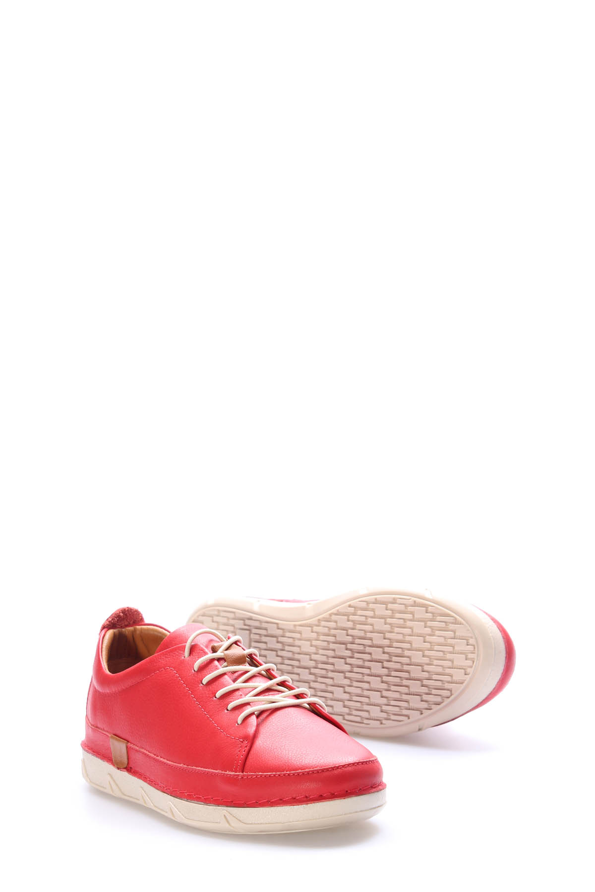 Hakiki Deri Kadın Casual Ayakkabı 160ZA1950 - Görsel 4