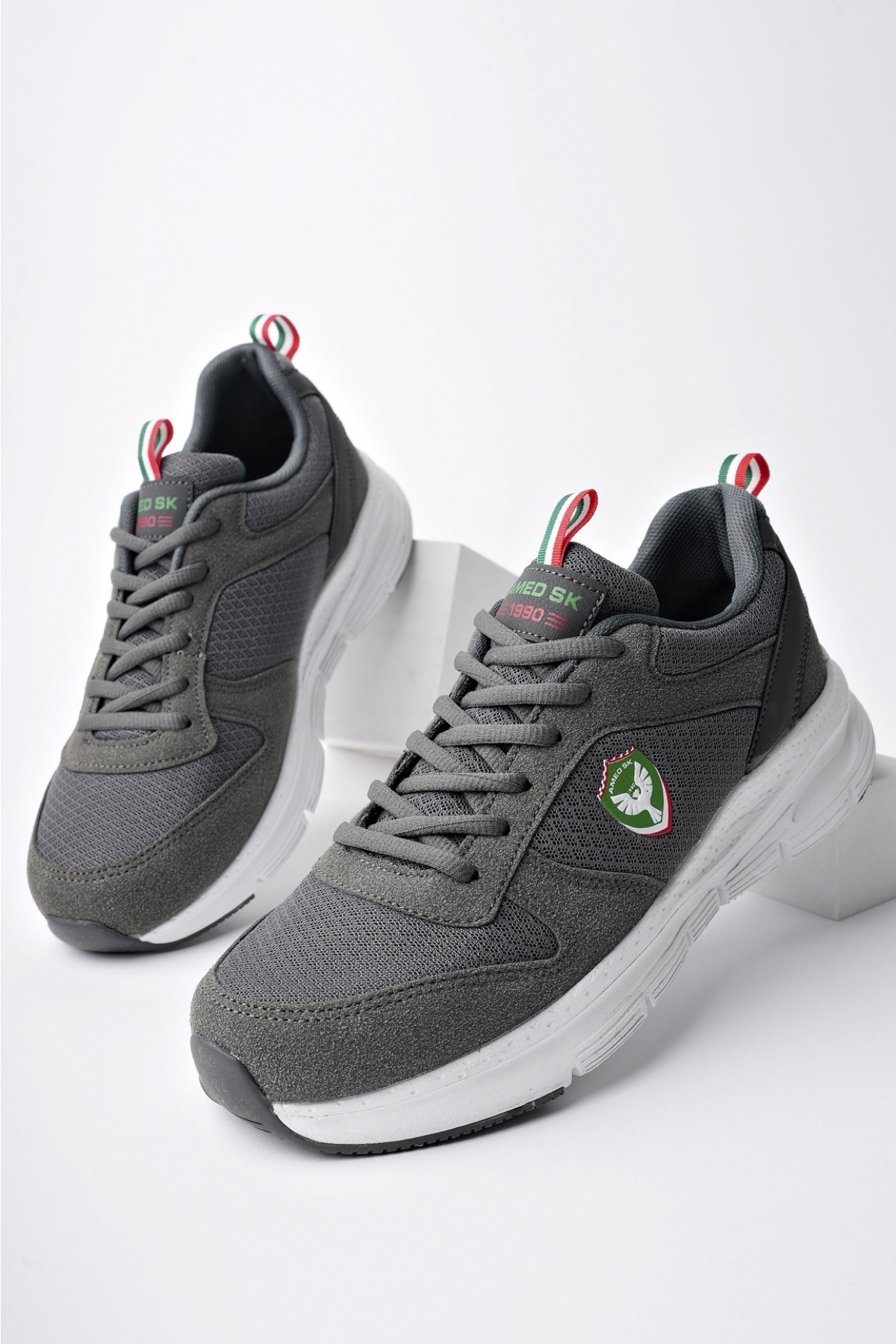 Amed Spor HURCAZH Erkek Ortopedik Günlük Bağcıklı Sneaker Spor Ayakkabı - Görsel 10