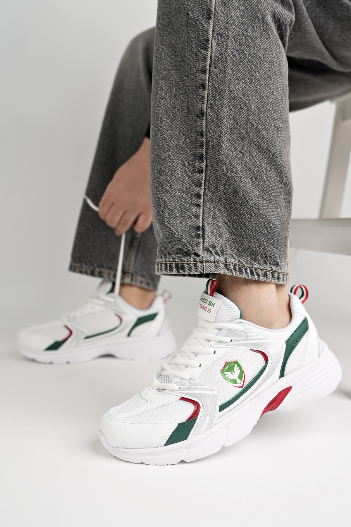 Amed Spor BRAİN Unisex Ortopedik Günlük Bağcıklı Sneaker Spor Ayakkabı - Görsel 6