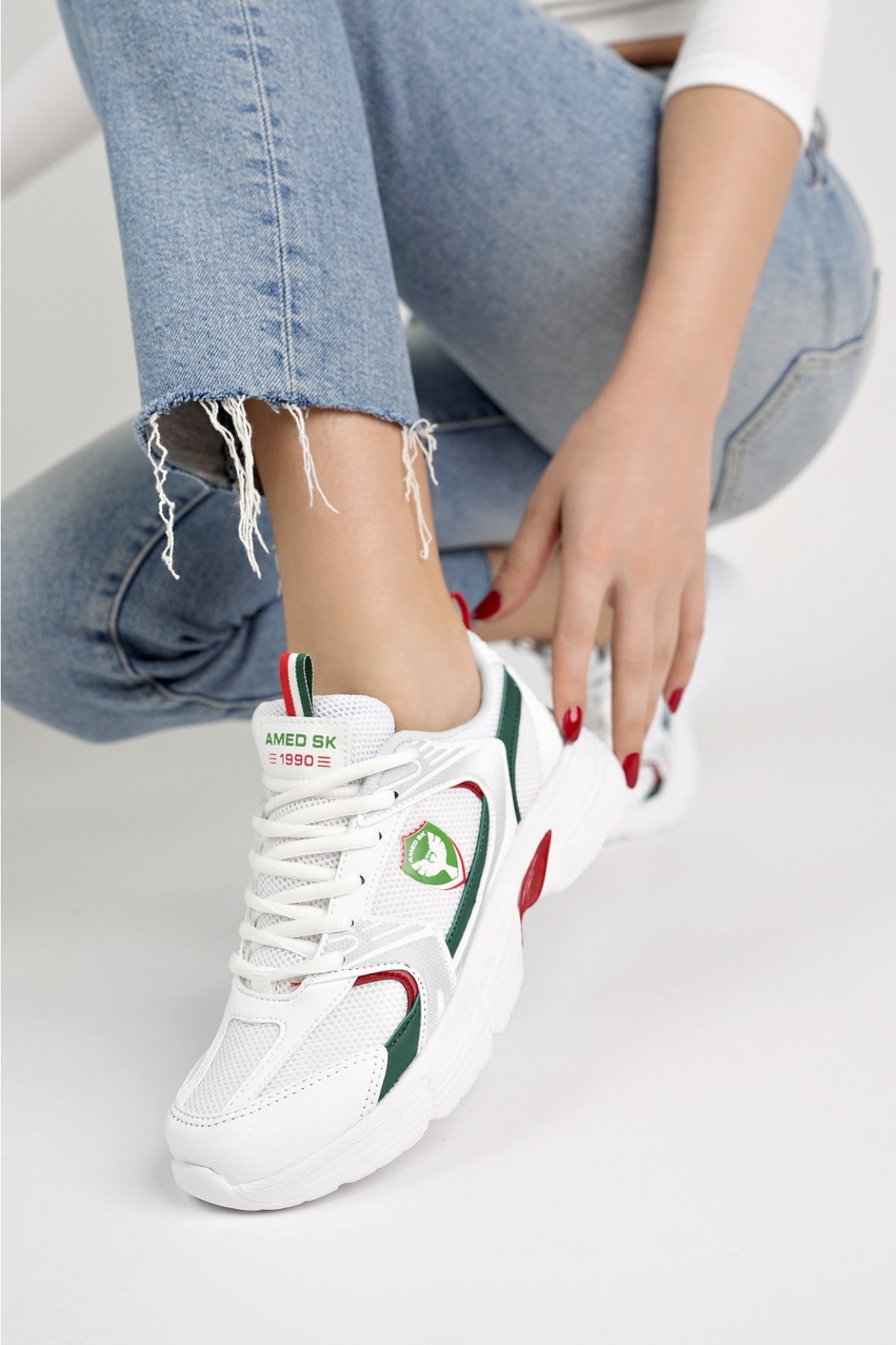 Amed Spor BRAİN Unisex Ortopedik Günlük Bağcıklı Sneaker Spor Ayakkabı - Görsel 8