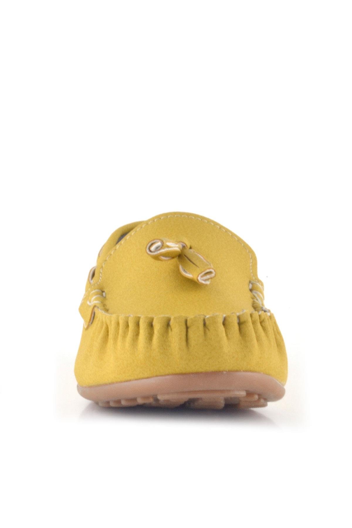 Sarı Cilt Erkek Çocuk Makosen Ayakkabı - Görsel 4