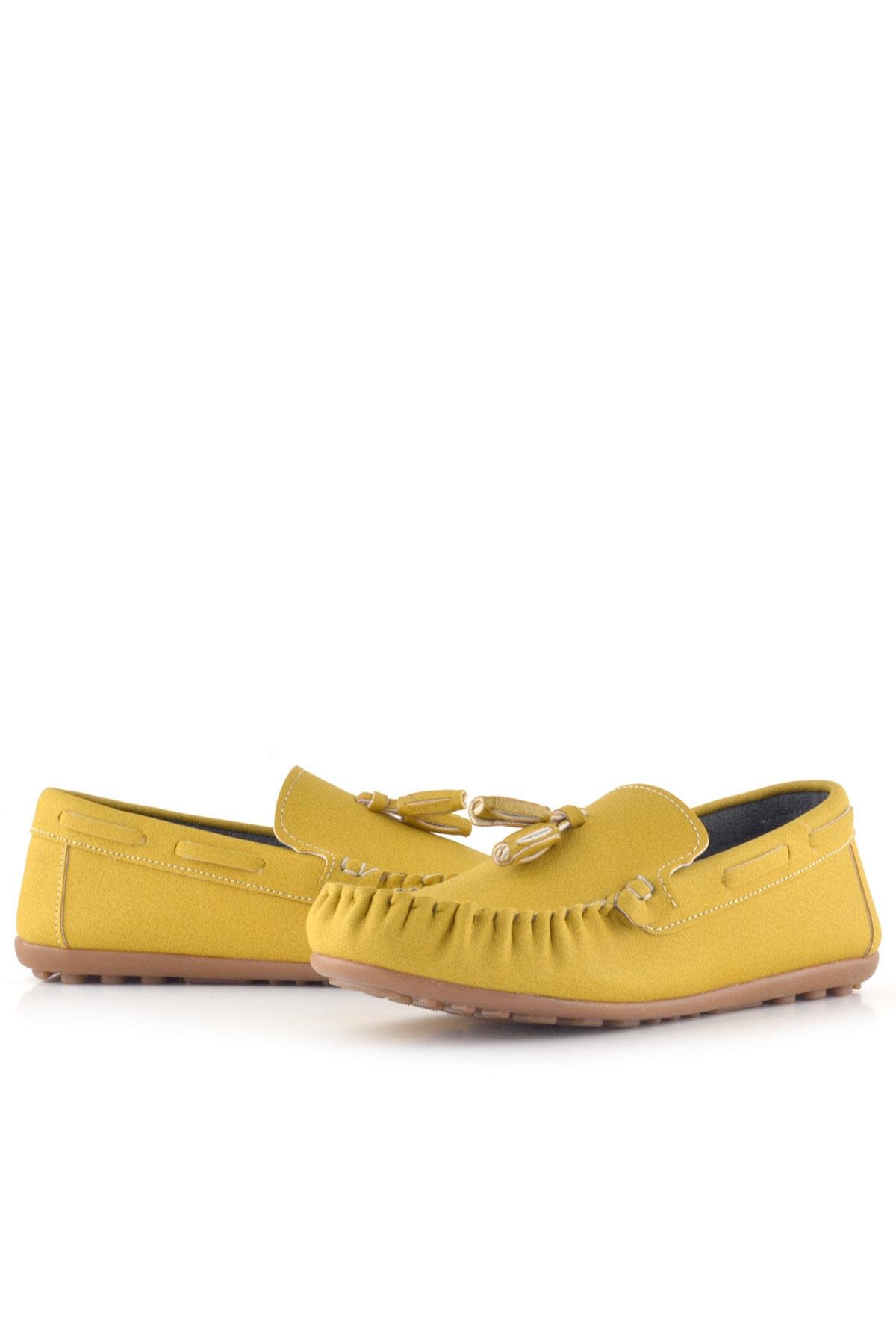Sarı Cilt Erkek Çocuk Makosen Ayakkabı - Görsel 6