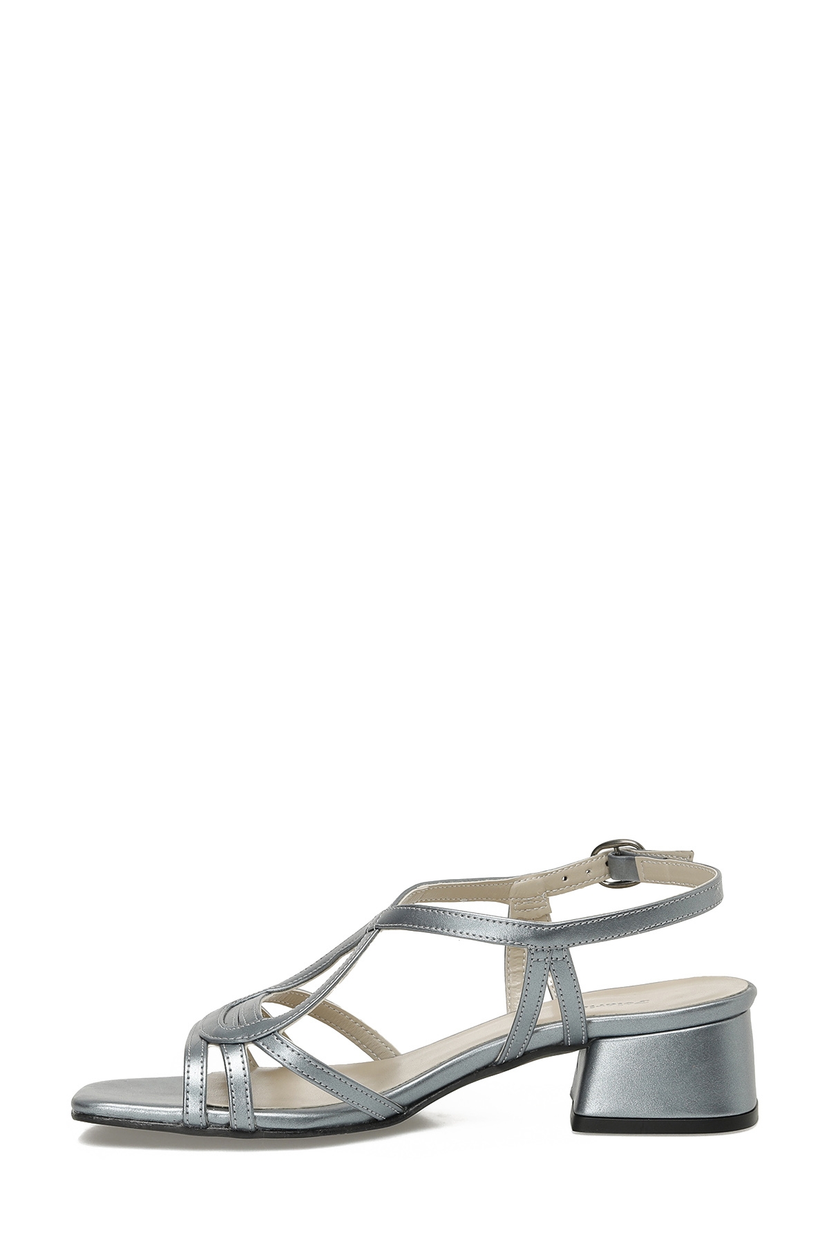 Polaris 325077.Z 5FX Mavi Kadın Topuklu Sandalet - Görsel 4