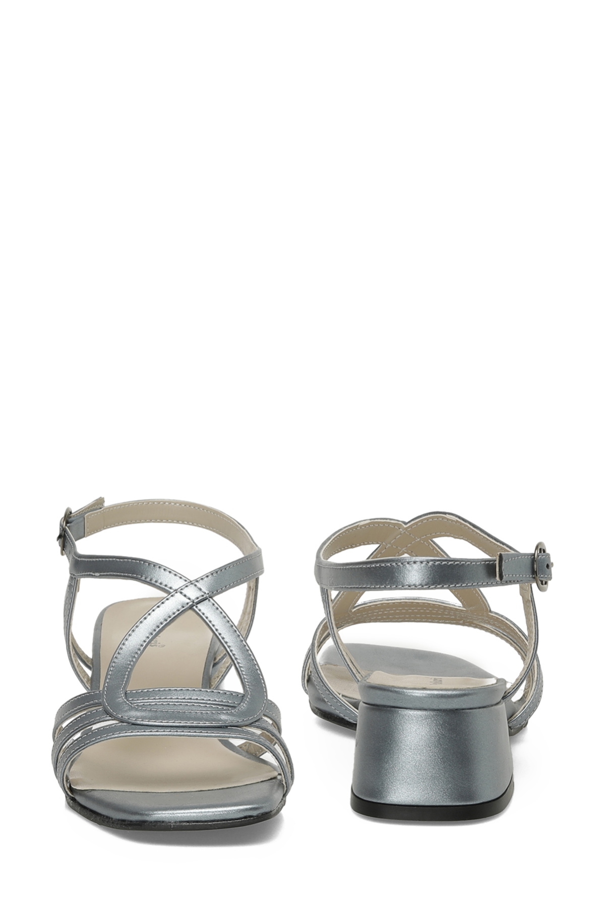 Polaris 325077.Z 5FX Mavi Kadın Topuklu Sandalet - Görsel 6