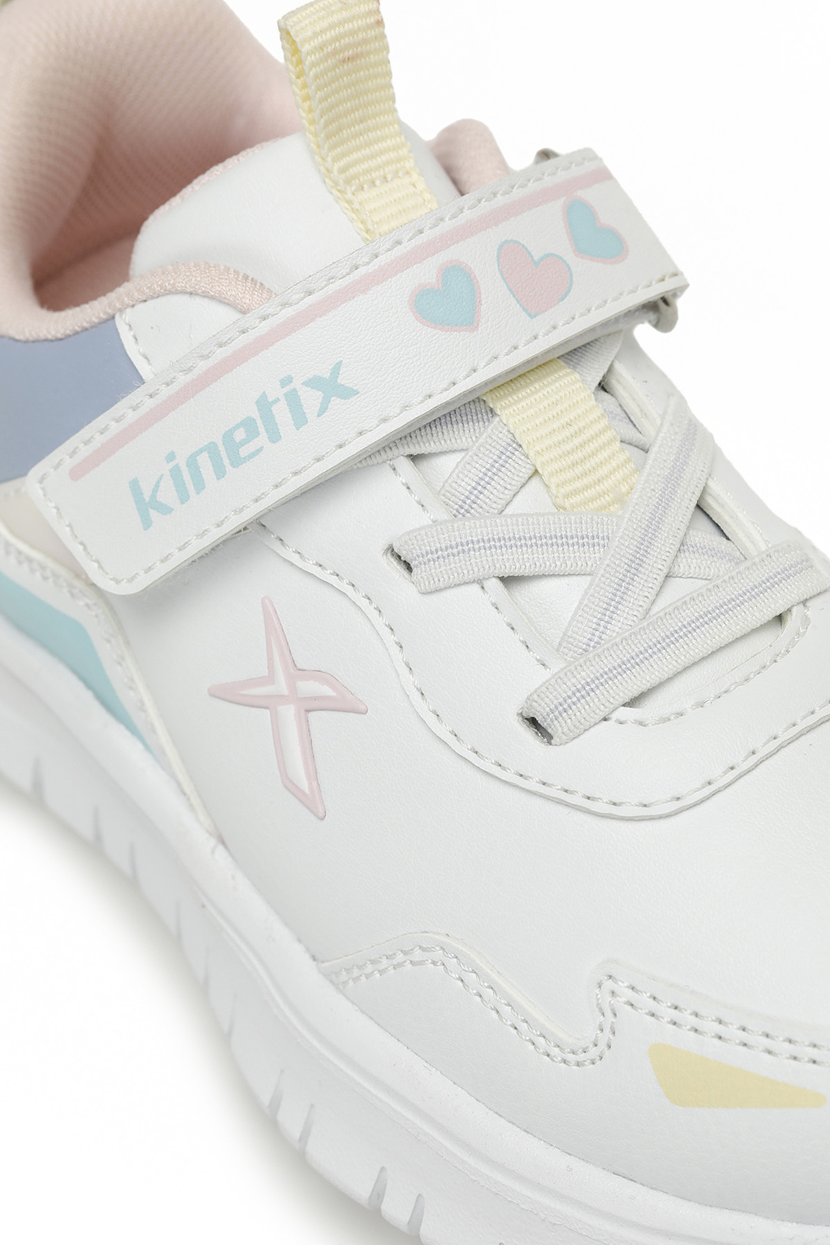 ESGAN PU P 5PR Beyaz Kız Çocuk Spor Ayakkabı - Görsel 8