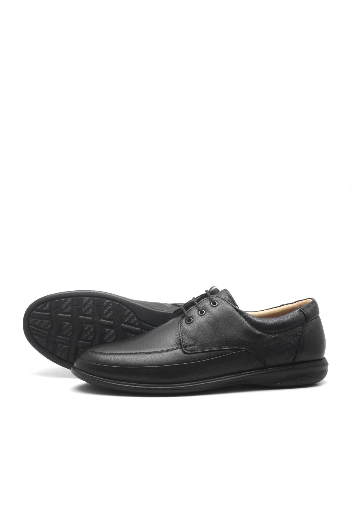 Deri Diyabetik Anatomik Büyük Numara Erkek Ayakkabı - Görsel 3