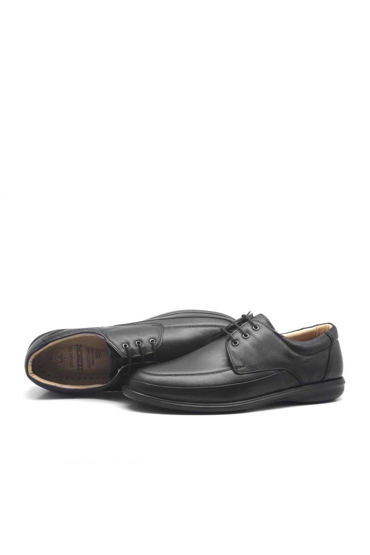 Deri Diyabetik Anatomik Büyük Numara Erkek Ayakkabı - Görsel 4