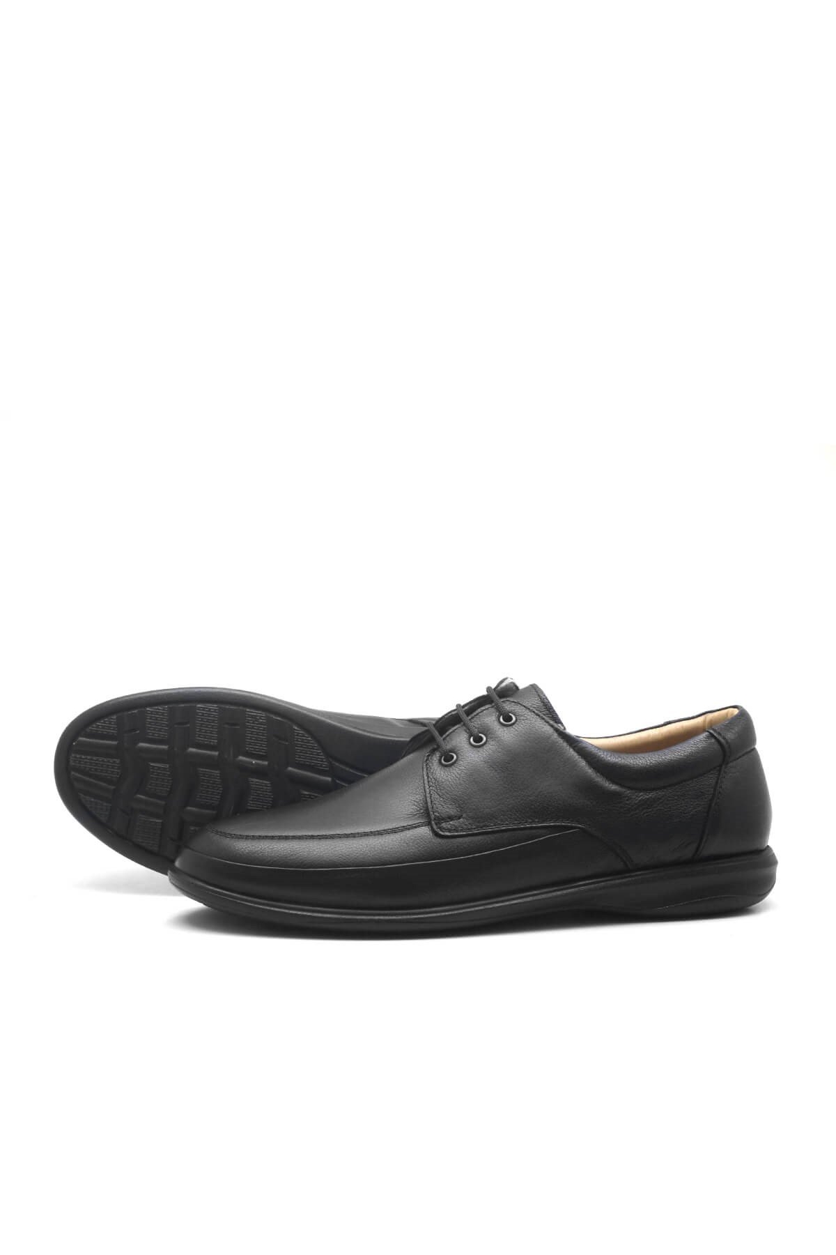 Deri Diyabetik Anatomik Büyük Numara Erkek Ayakkabı - Görsel 5