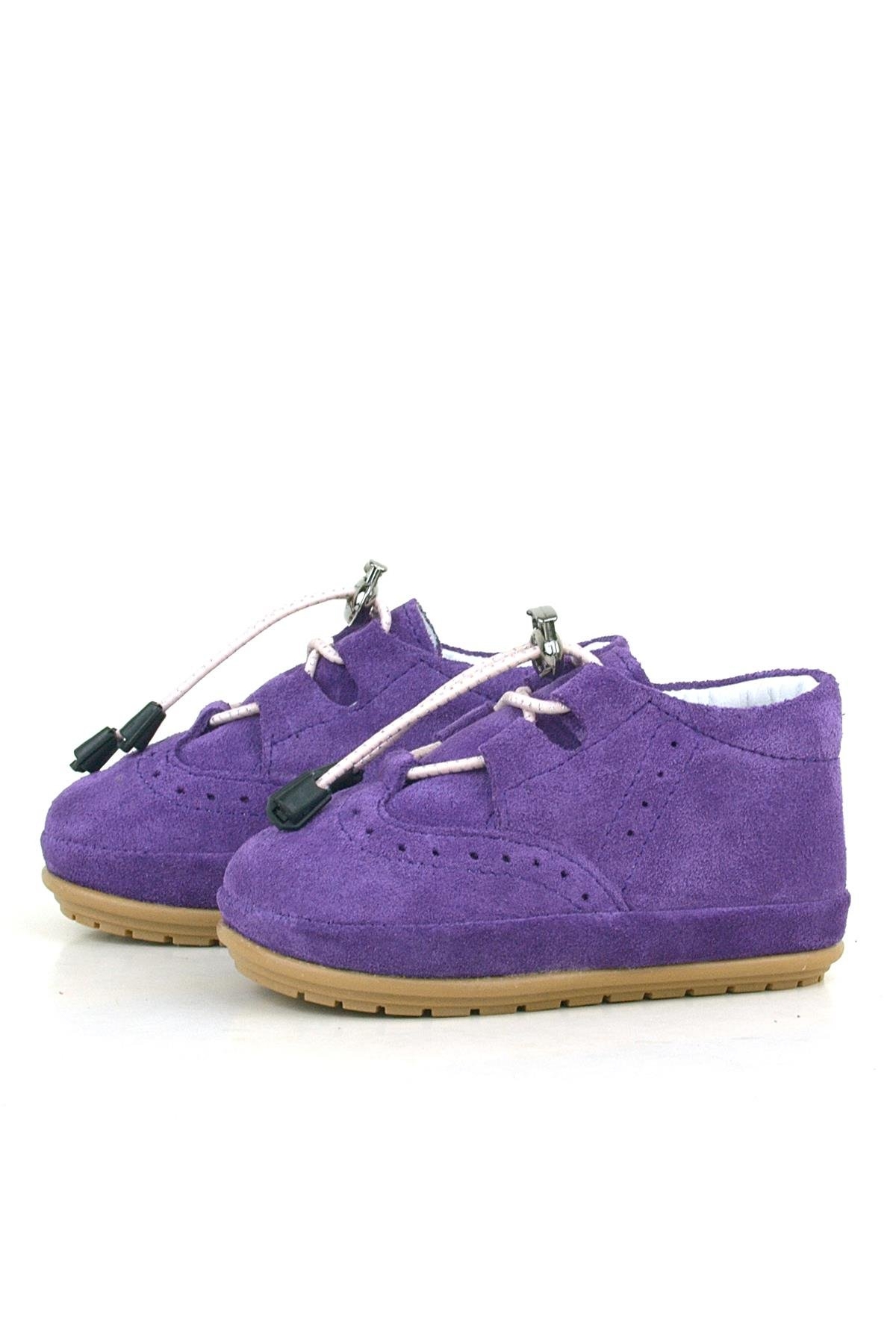 Hakiki Deri Mor Anatomik İlk Adım Bebek Ayakkabı - Görsel 6