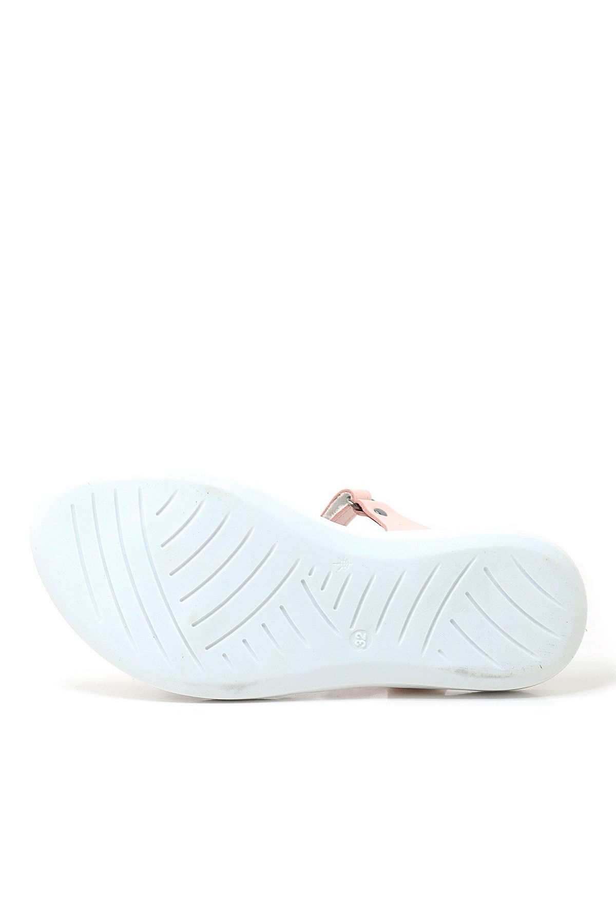 Artico Bellini Hakiki Deri Vaketa Pudra Pembe Kız Çocuk Sandalet - Görsel 8