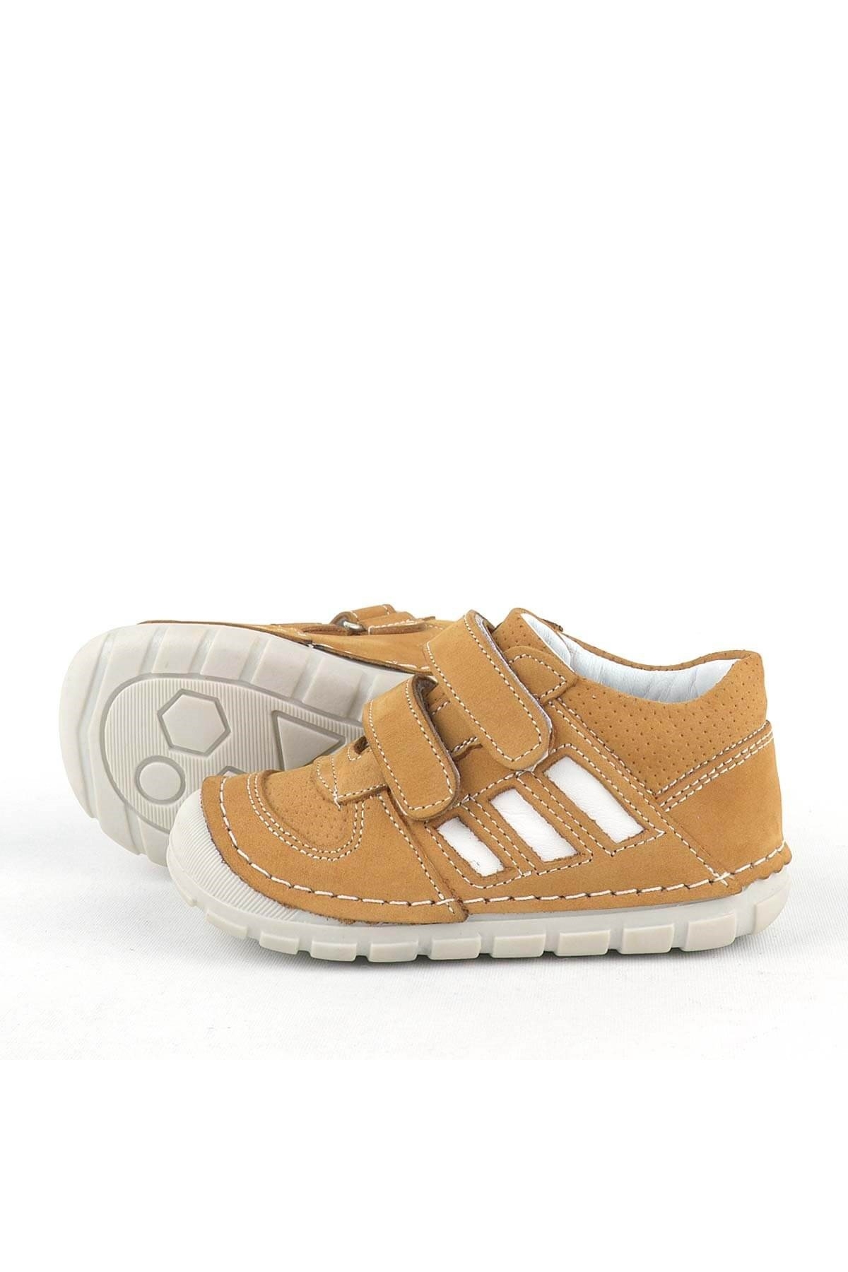 Grizzy Hakiki Deri Taba İlk Adım Unisex Bebek Ayakkabısı - Görsel 6