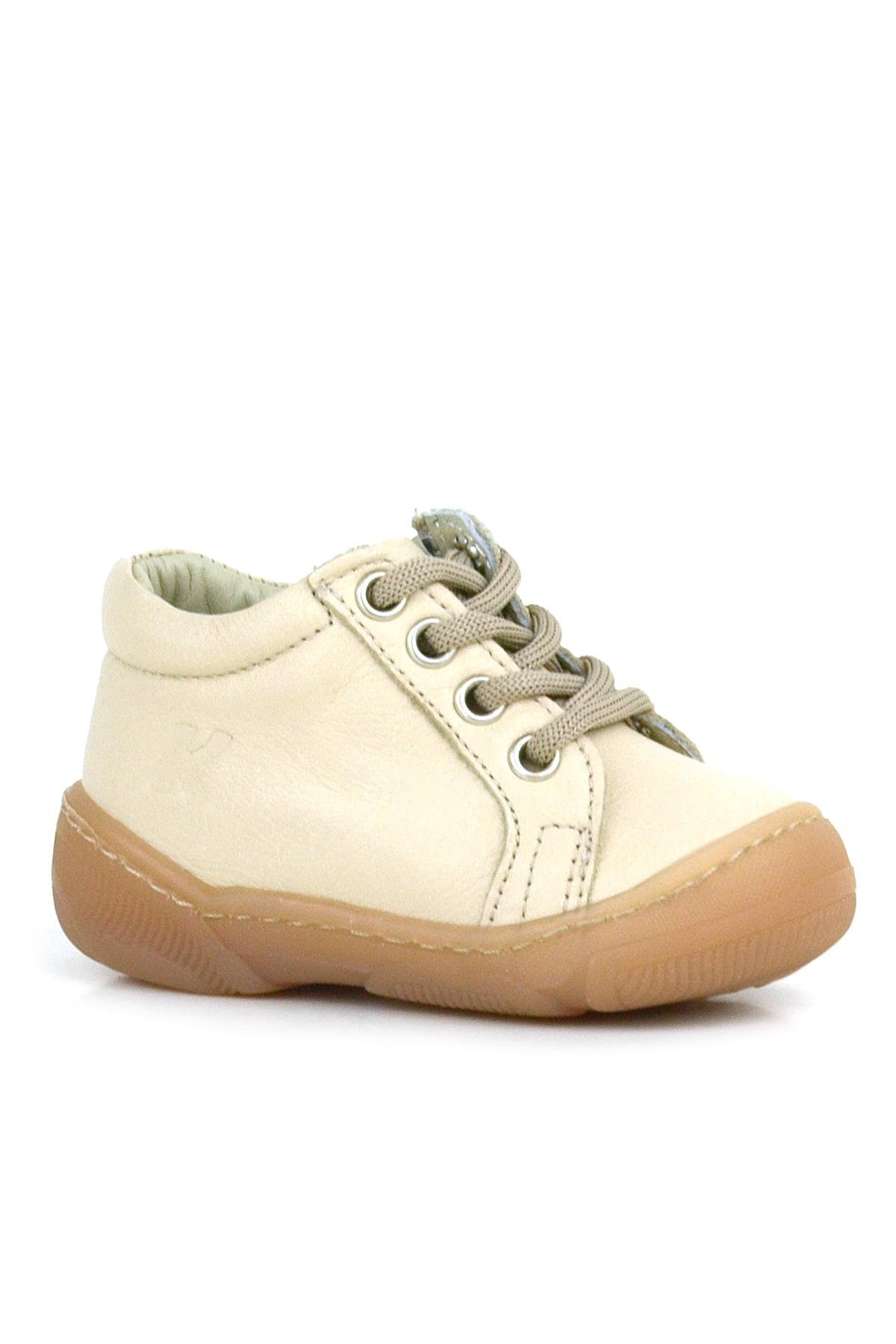 Anatomik Yumuşak Hakiki Deri Fermuarlı Bej Bebek Bot Ayakkabı - Görsel 2