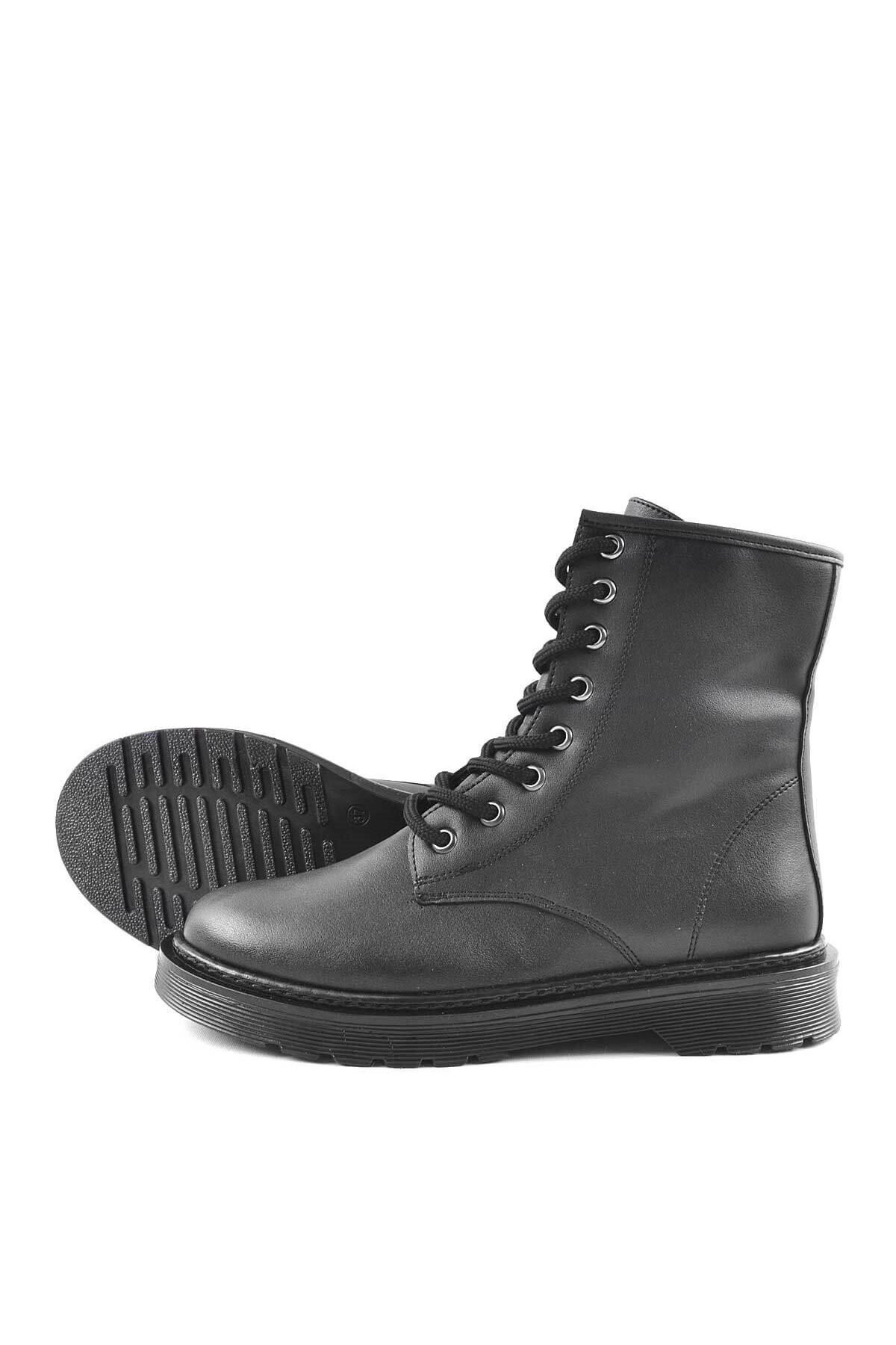 Amelia Mat Siyah Kadın Postal Bot - Görsel 5