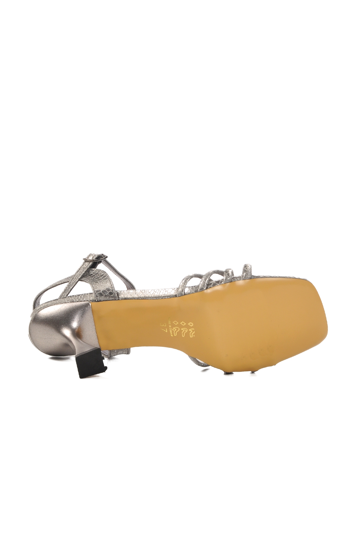 Platin Kadın Topuklu Abiye Ayakkabı 655358 Z - Görsel 6