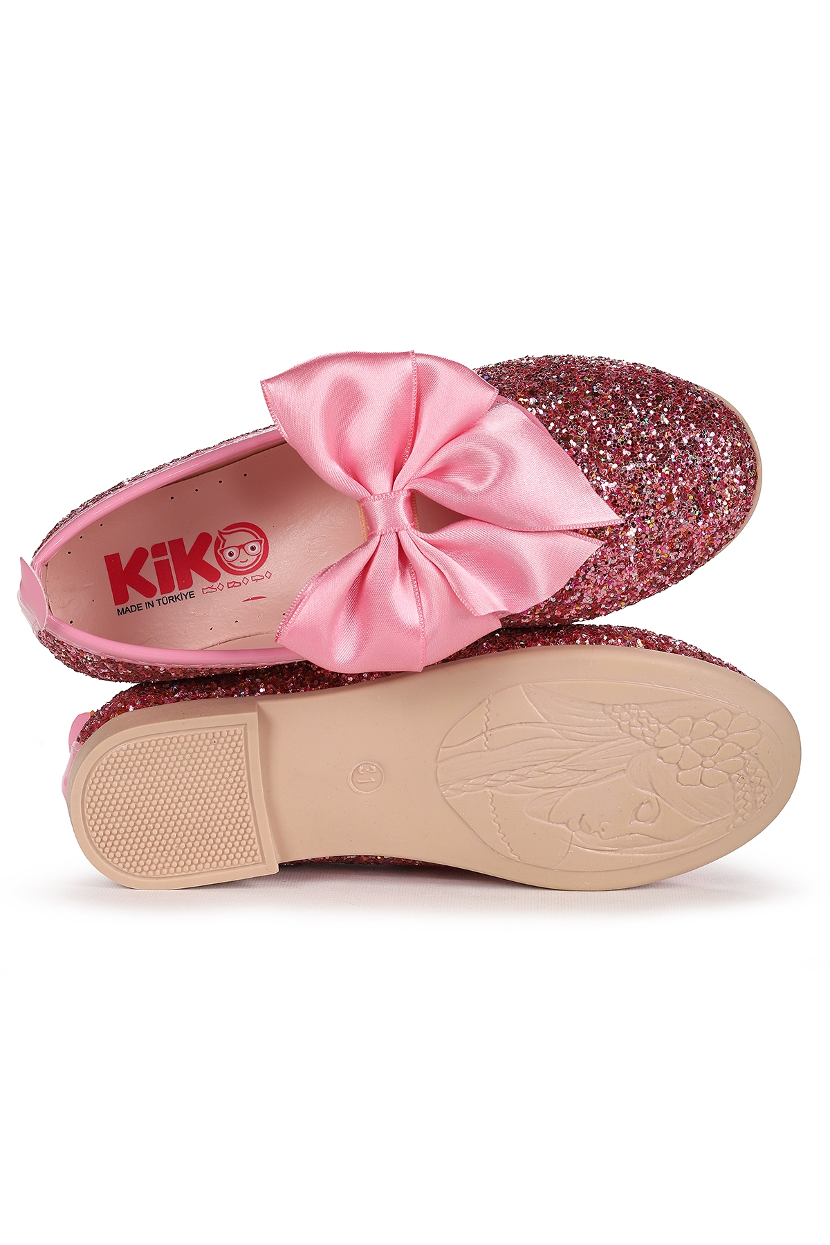 Kiko Kids Kiko Kids Tari Cam Kırığı Fiyonk Lastikli Kız Çocuk Babet Ayakkabı Pembe | Flo Pembe - 6. görsel