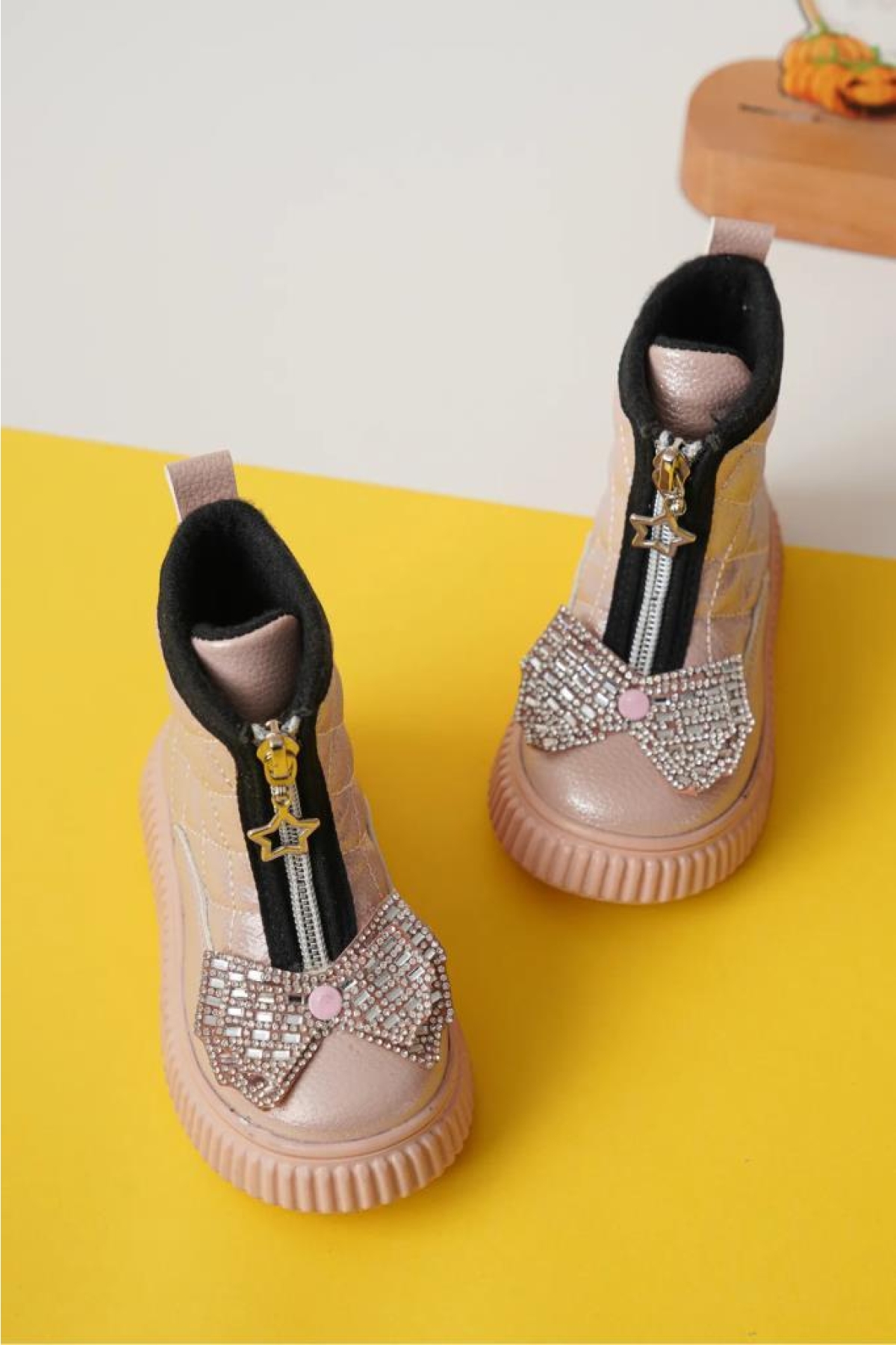 Arzen 03074 Kız Çocuk Bebe Fiyonklu Termal Bot - Görsel 3