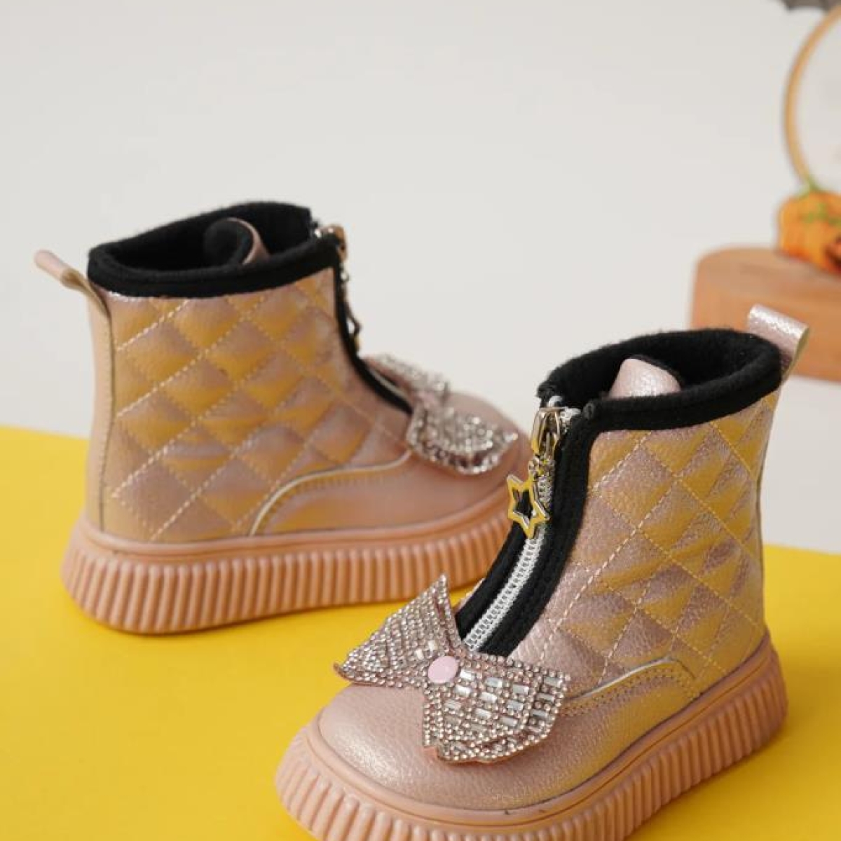 Arzen 03074 Kız Çocuk Bebe Fiyonklu Termal Bot - Görsel 5