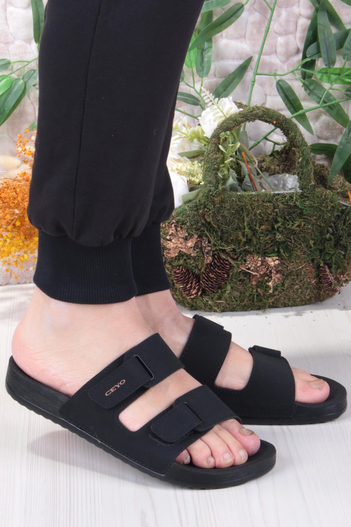 Bahama-16 Siyah Rahat Ortapedik Erkek Terlik - Görsel 2