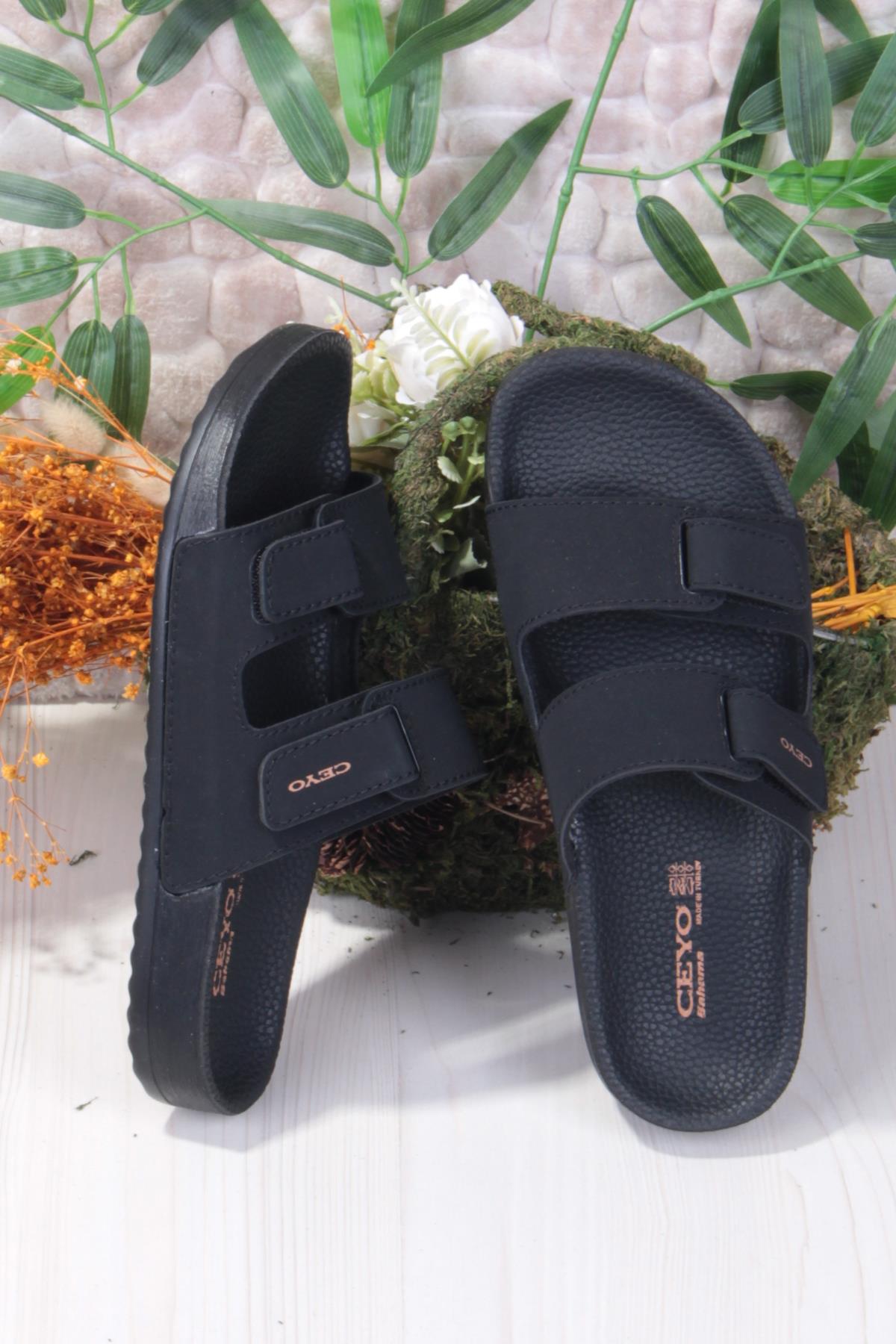 Bahama-16 Siyah Rahat Ortapedik Erkek Terlik - Görsel 6