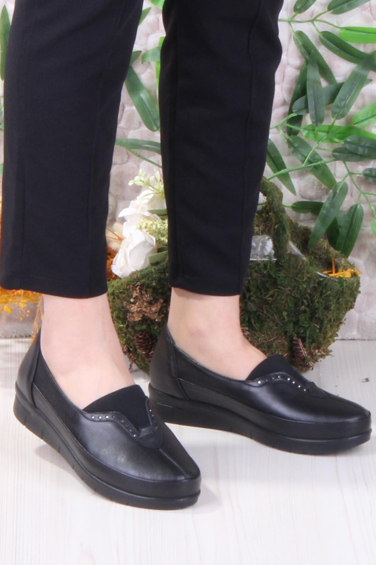 9026 Yumuşak Rahat Hakiki Deri Kadın Ayakkabı - Görsel 3