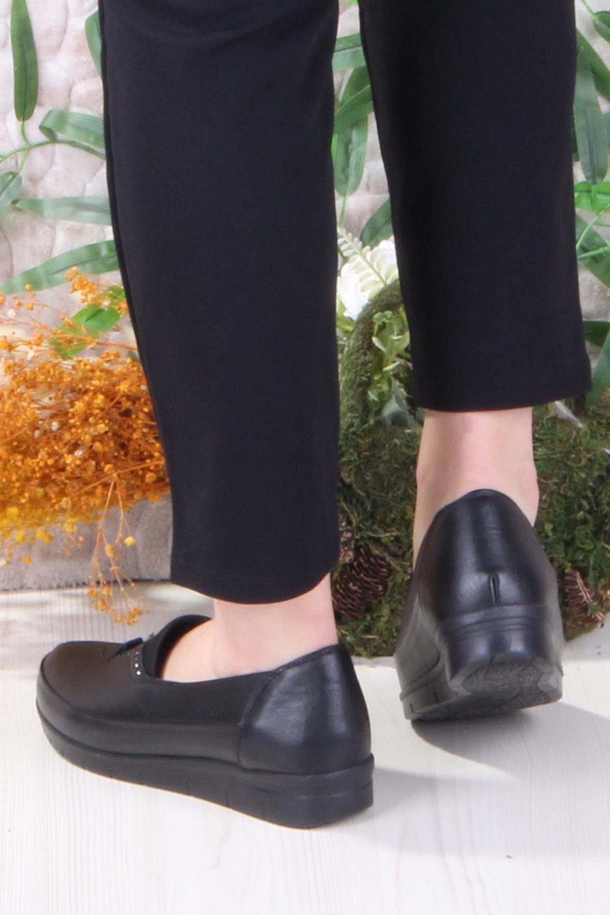 9026 Yumuşak Rahat Hakiki Deri Kadın Ayakkabı - Görsel 5