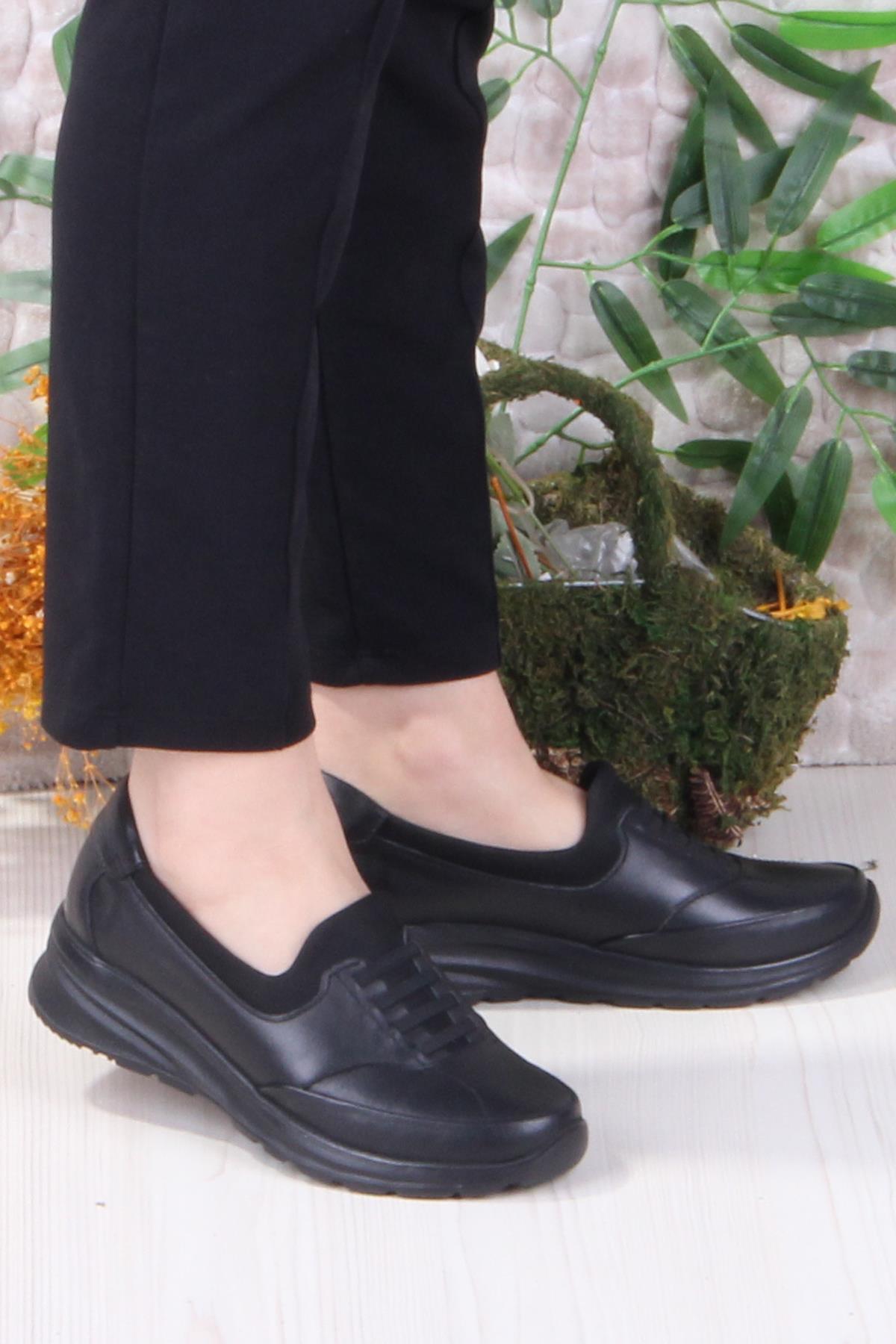 42044 Hafif Rahat Esnek Hakiki Deri Kadın Ayakkabı - Görsel 2