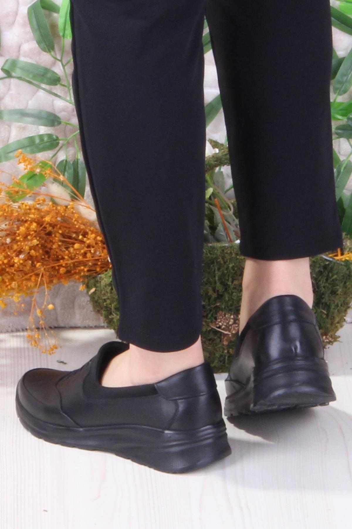 42044 Hafif Rahat Esnek Hakiki Deri Kadın Ayakkabı - Görsel 5