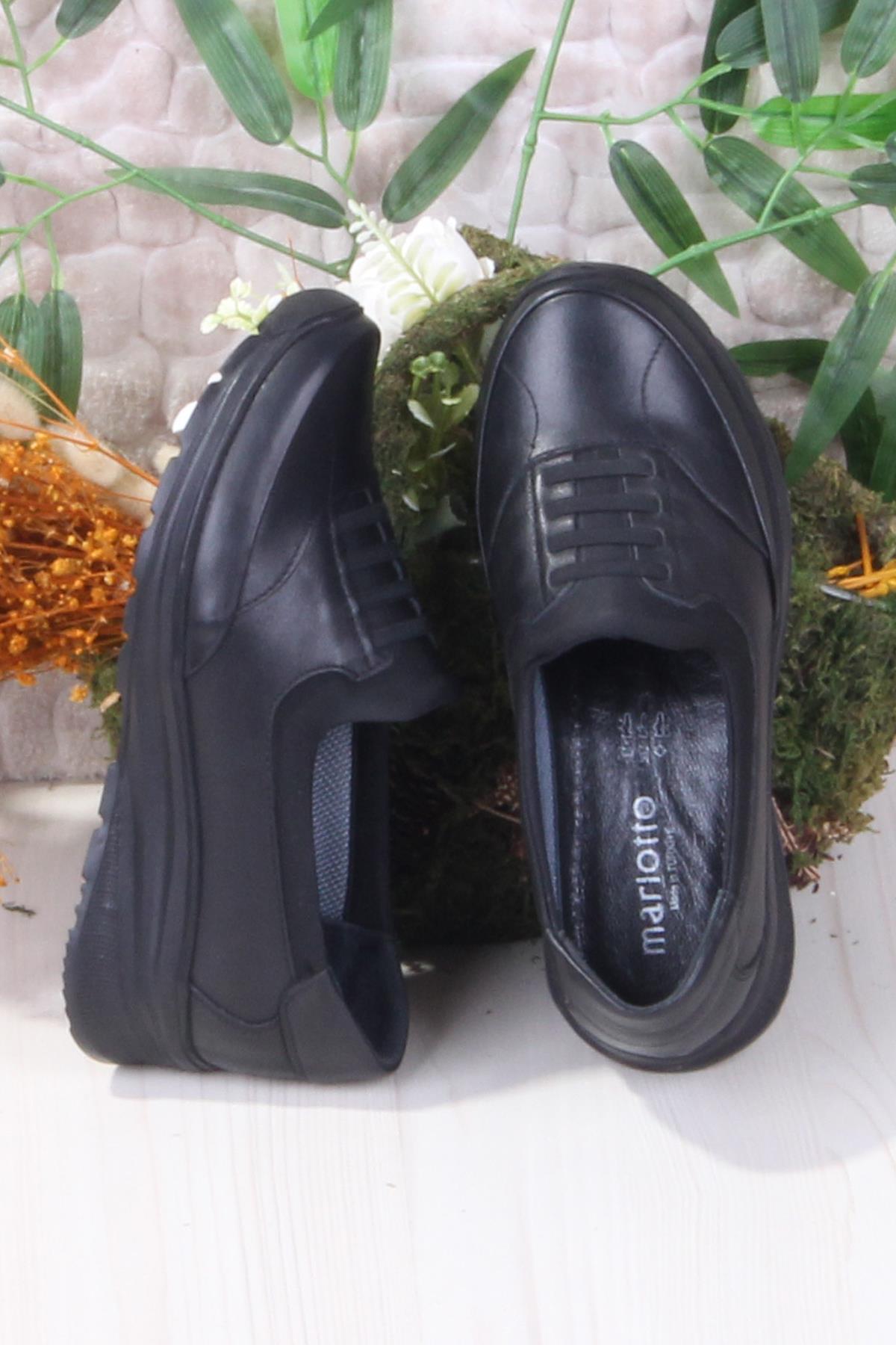 42044 Hafif Rahat Esnek Hakiki Deri Kadın Ayakkabı - Görsel 6