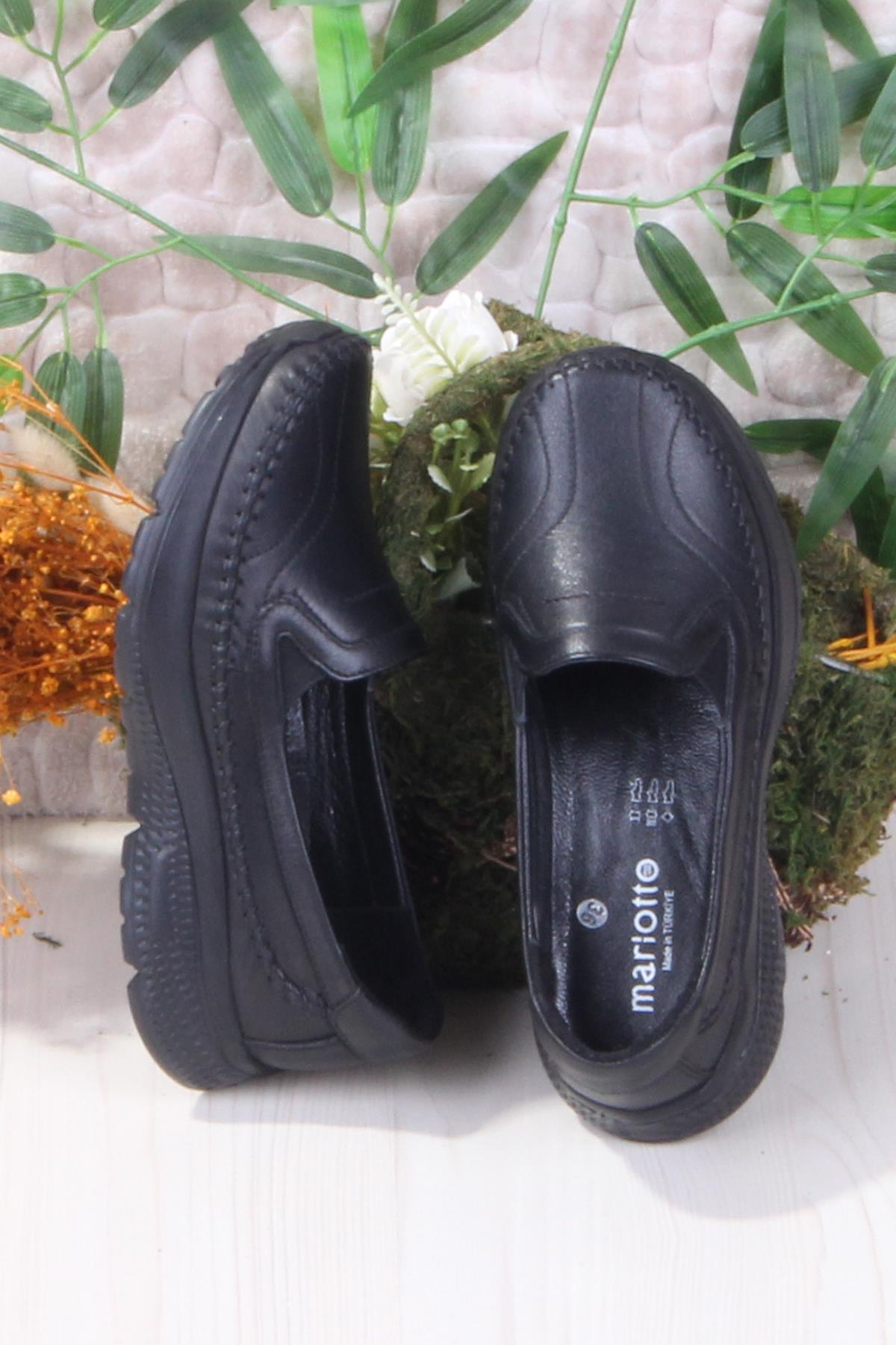 42023 Hafif Rahat Esnek Hakiki Deri Kadın Ayakkabı - Görsel 6