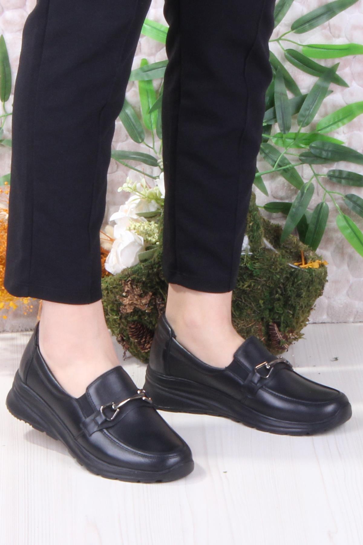 42033 Hafif Rahat Esnek Hakiki Deri Kadın Ayakkabı - Görsel 3