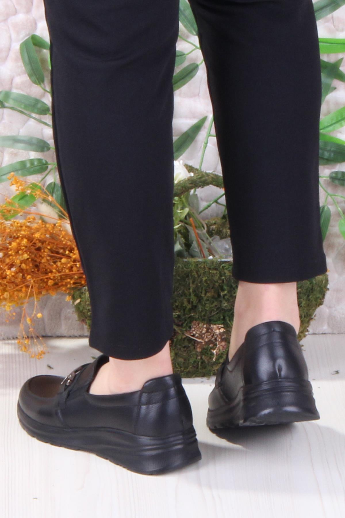 42033 Hafif Rahat Esnek Hakiki Deri Kadın Ayakkabı - Görsel 5