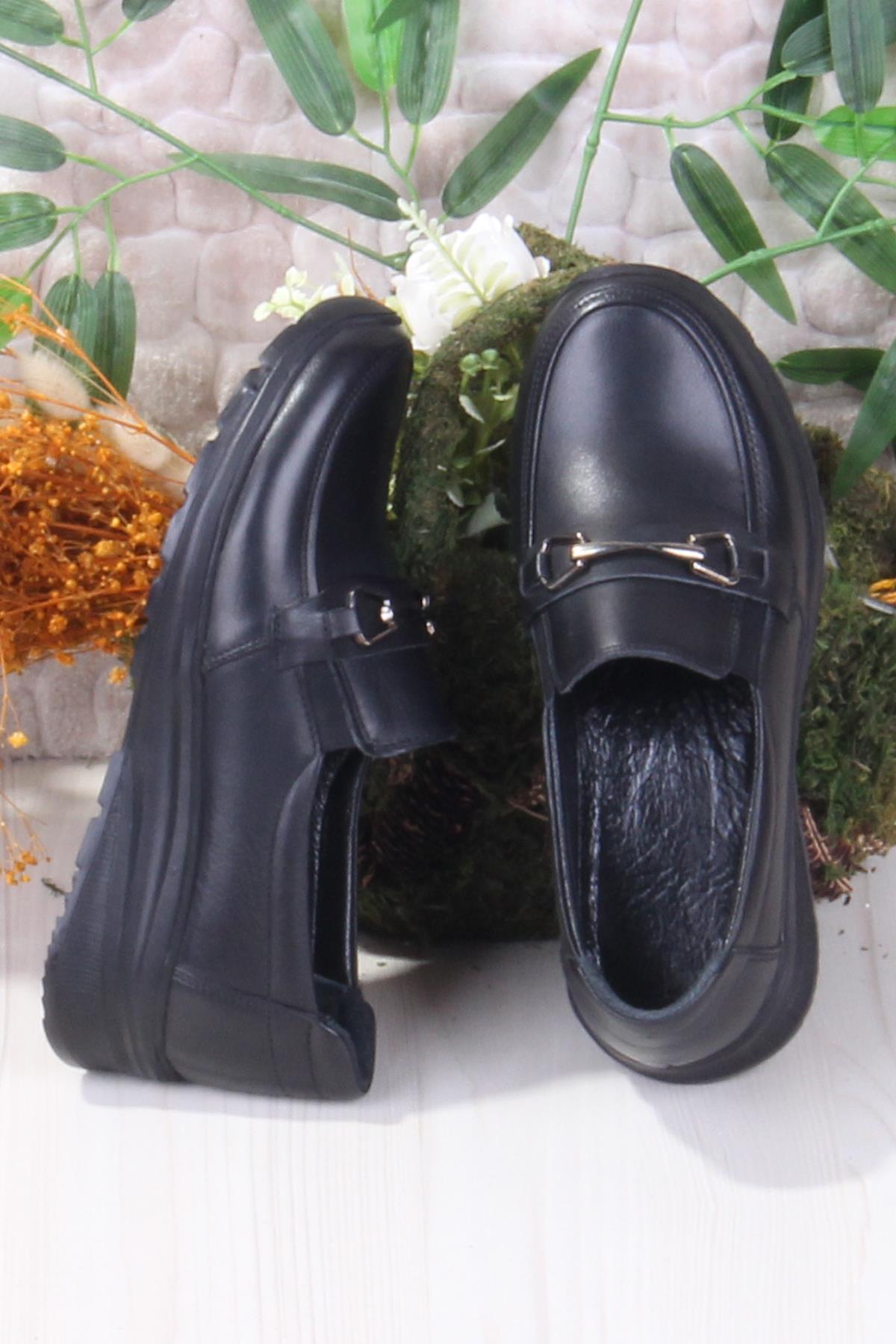 42033 Hafif Rahat Esnek Hakiki Deri Kadın Ayakkabı - Görsel 6