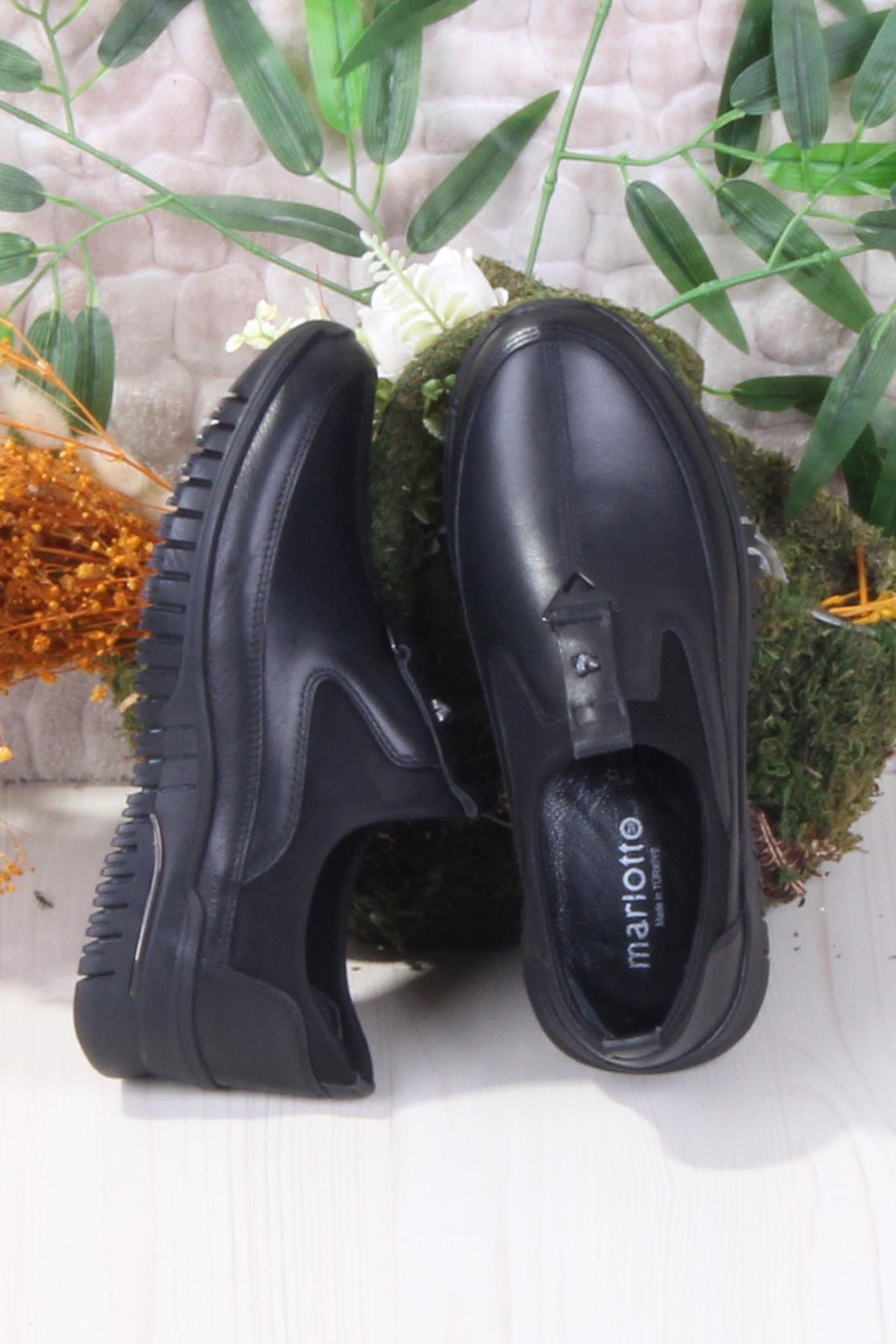 42043 Rahat Esnek Hakiki Deri Kadın Ayakkabı - Görsel 6