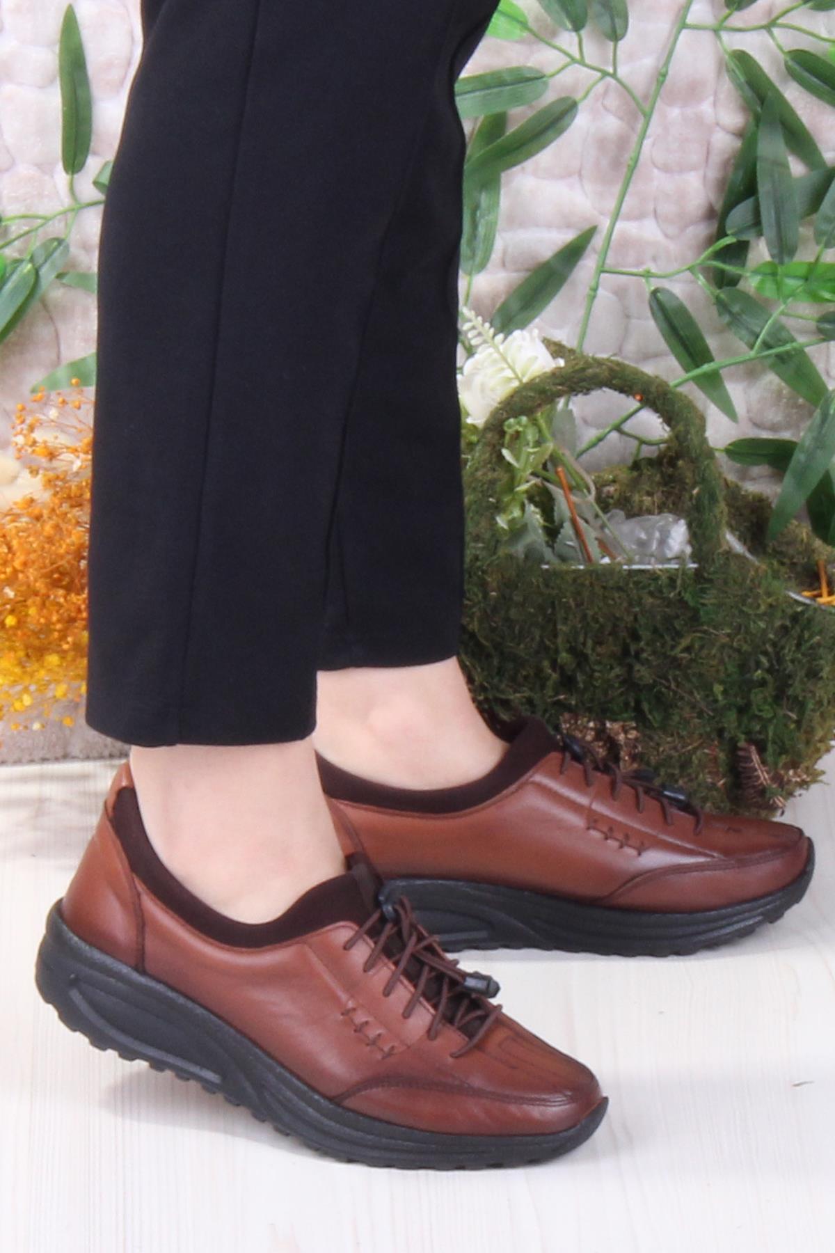 4281 Yumuşak Hafif Rahat Hakiki Deri Kadın Ayakkabı - Görsel 2