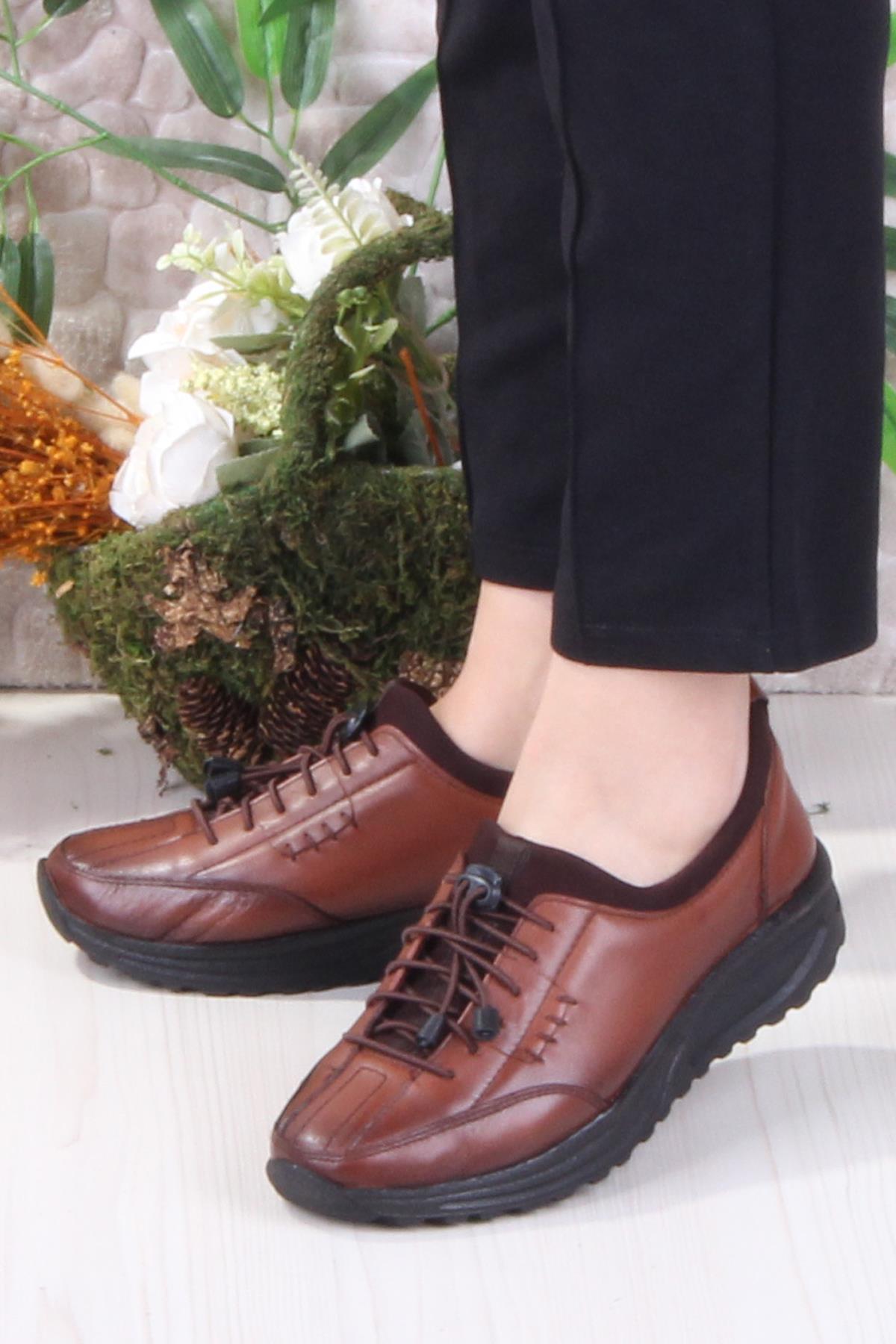 4281 Yumuşak Hafif Rahat Hakiki Deri Kadın Ayakkabı - Görsel 4