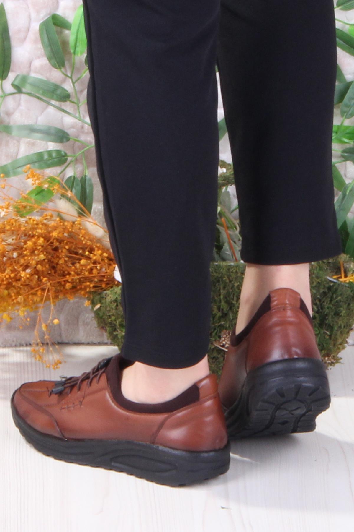 4281 Yumuşak Hafif Rahat Hakiki Deri Kadın Ayakkabı - Görsel 5