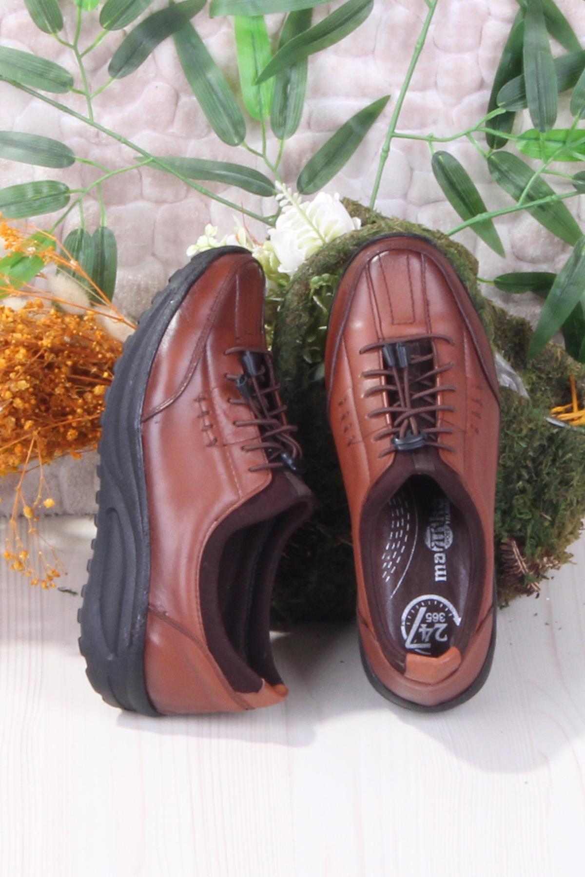 4281 Yumuşak Hafif Rahat Hakiki Deri Kadın Ayakkabı - Görsel 6