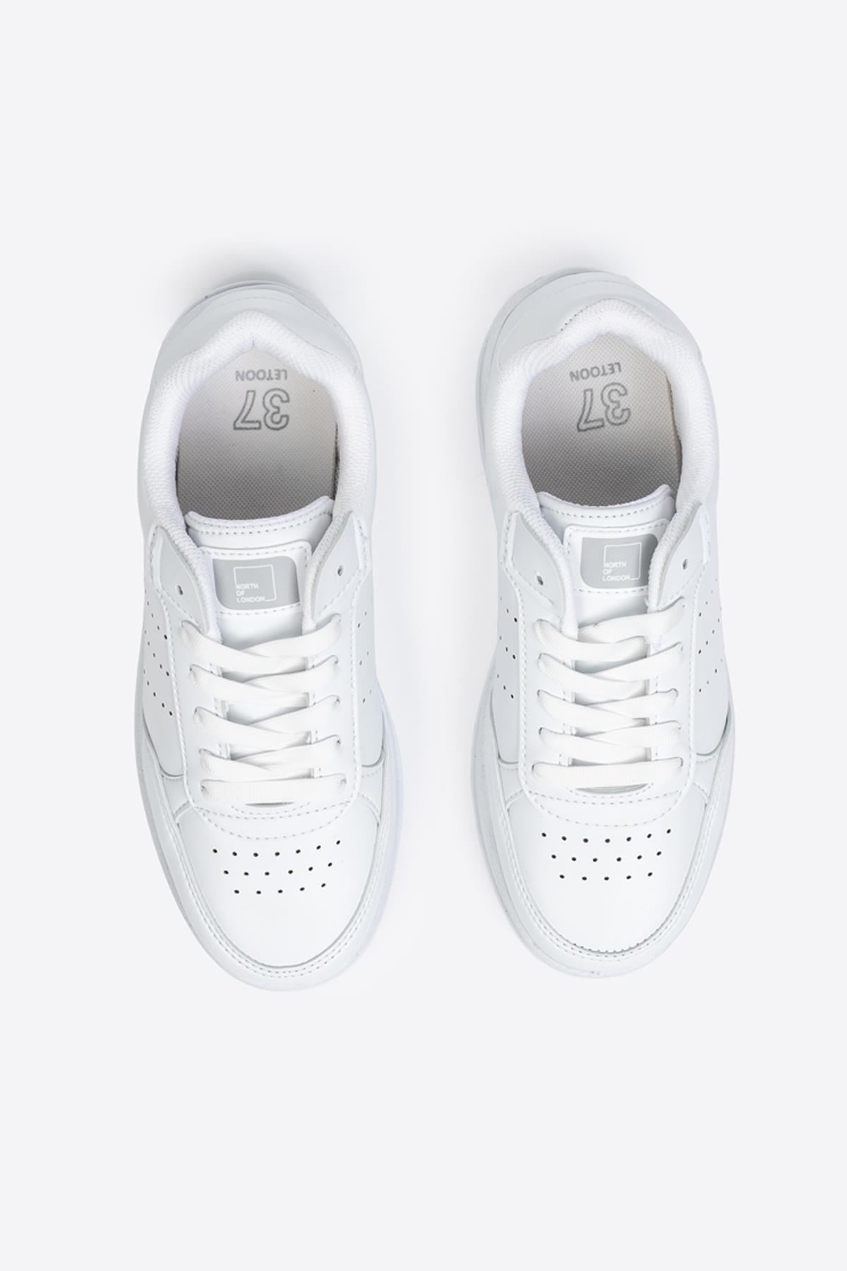 Beyaz Renk Kadın Spor Ayakkabı - Görsel 4