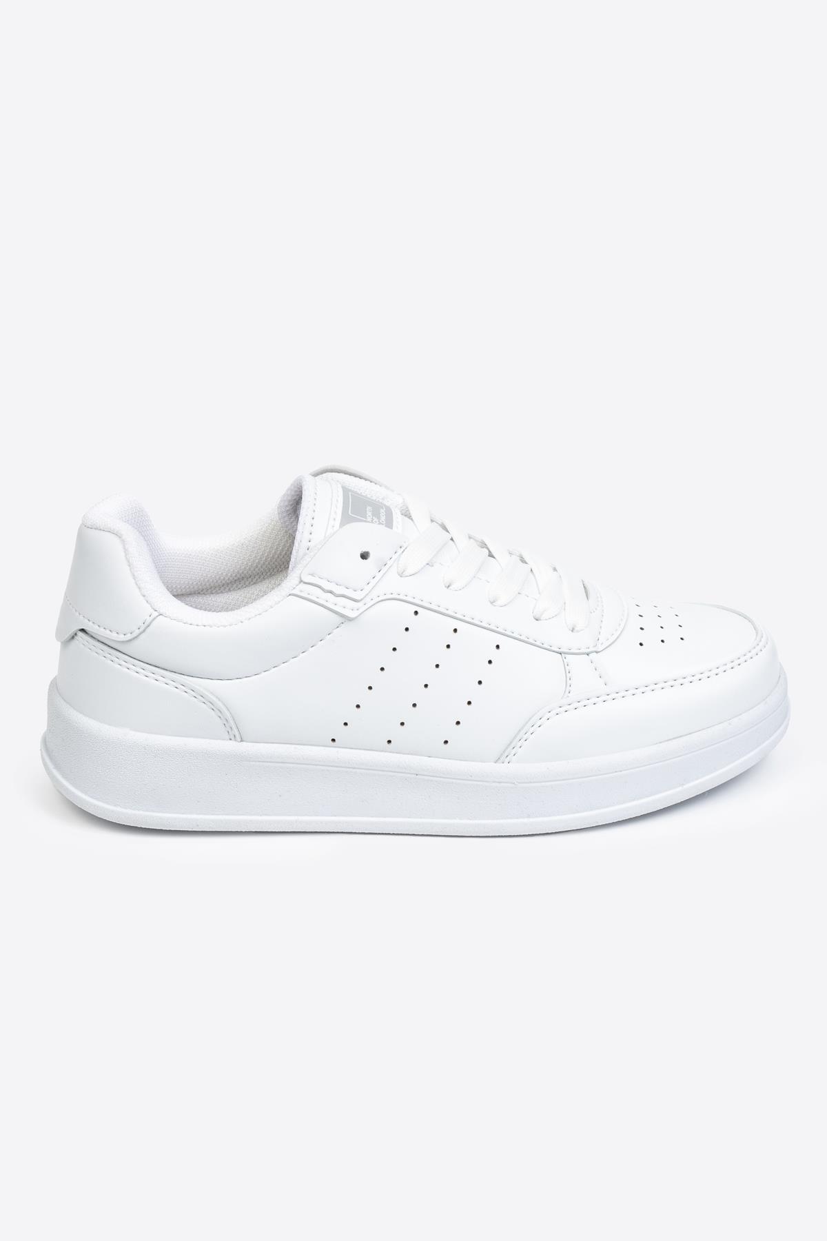 Beyaz Renk Kadın Spor Ayakkabı - Görsel 5