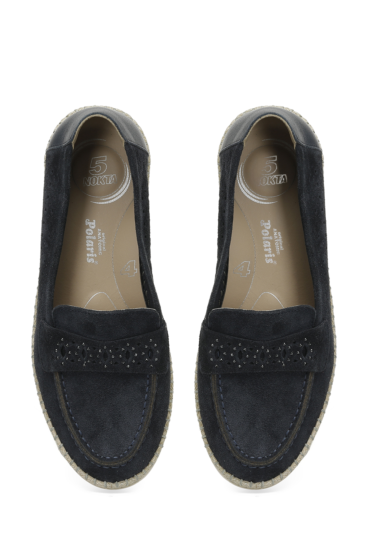 105454.Z5FX Lacivert Kadın Loafer - Görsel 5