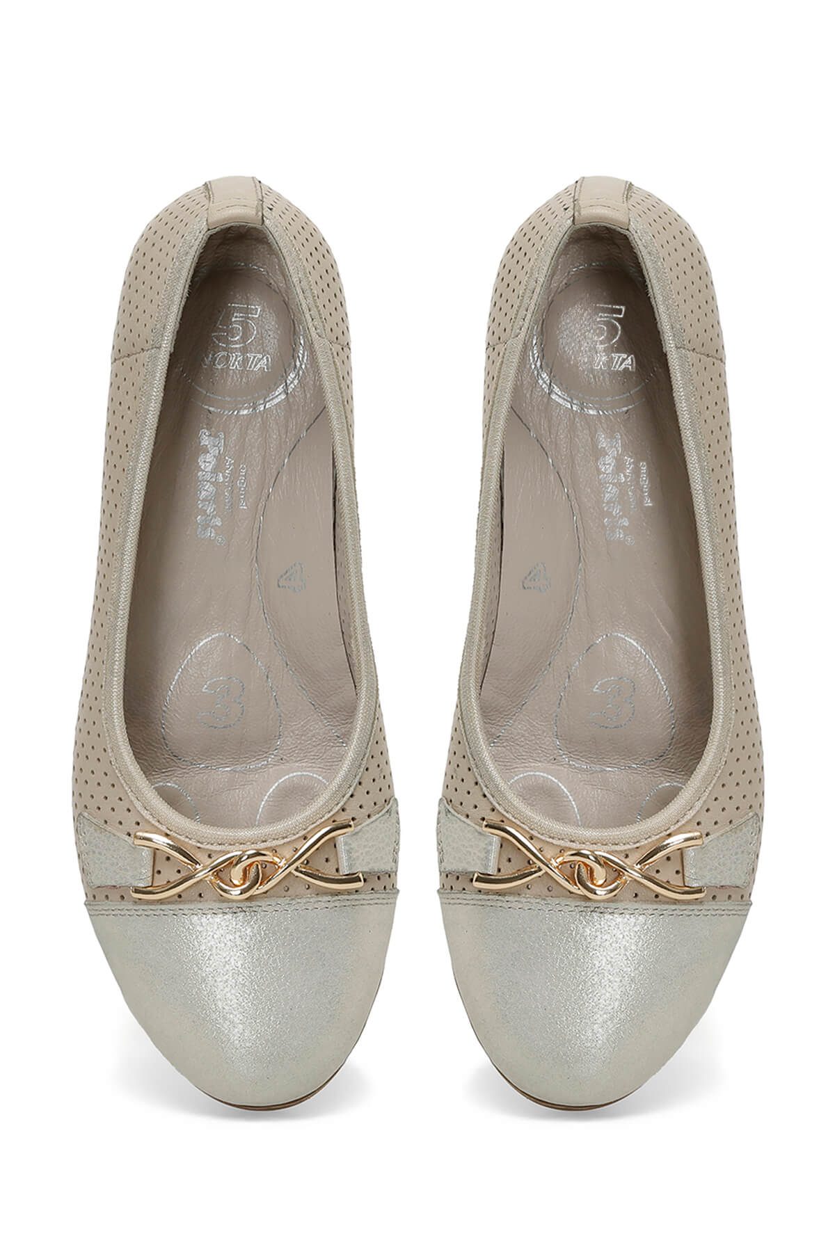 Polaris 5 Nokta 105479.Z5FX Vizon Kadın Topuklu Ayakkabı - Görsel 5